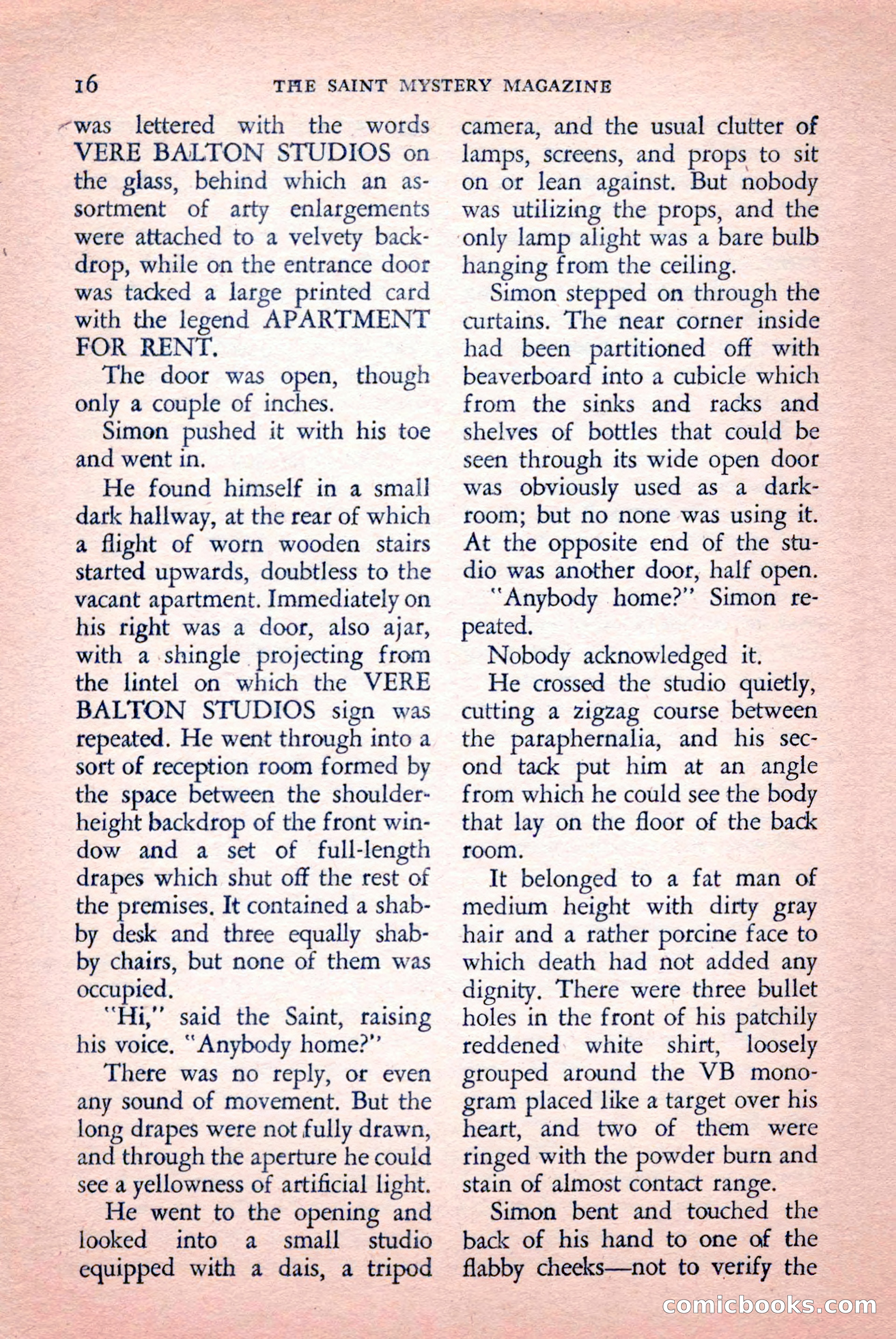 The Saint Mystery Magazine, September 1959 — page 18 of 132