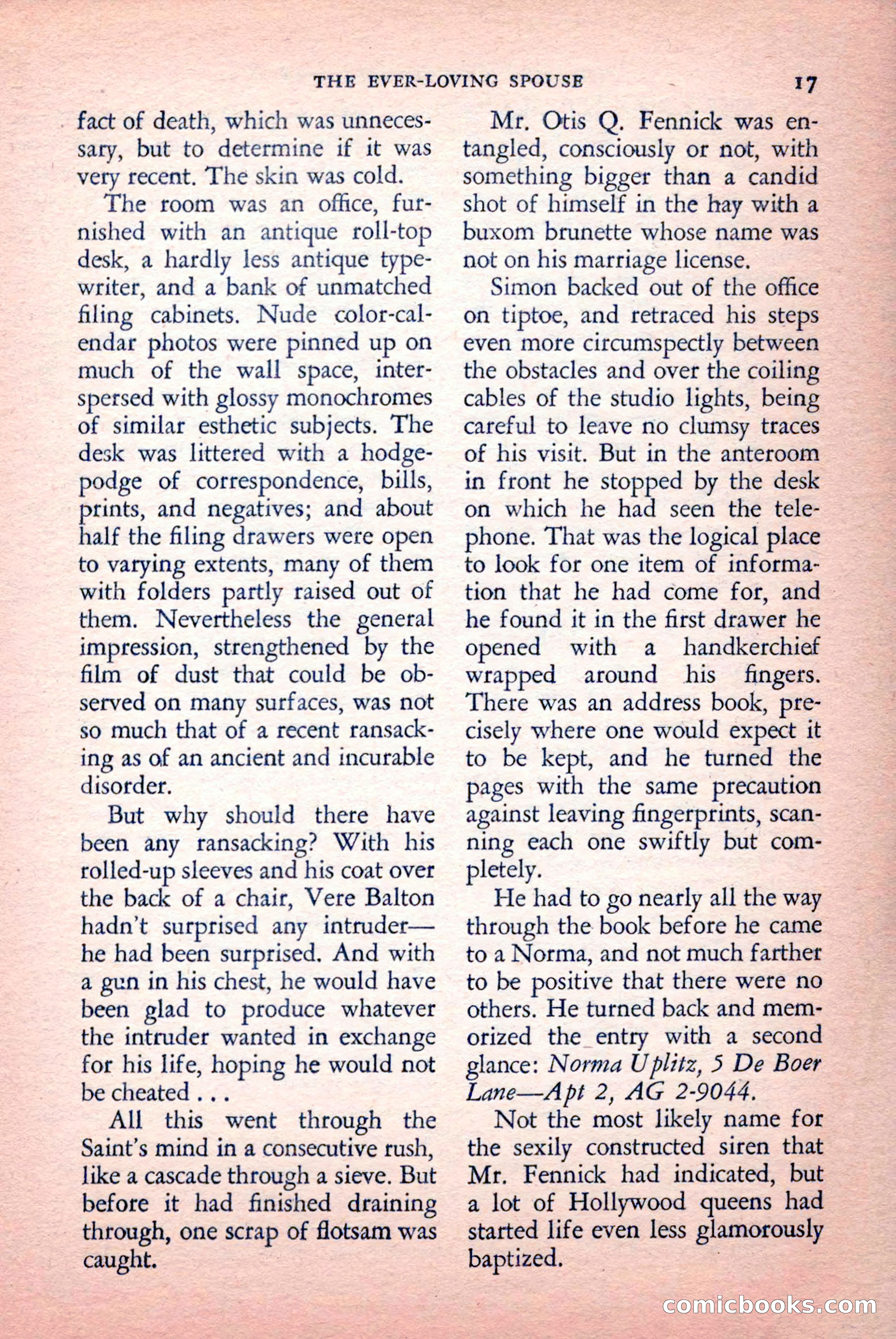 The Saint Mystery Magazine, September 1959 — page 19 of 132
