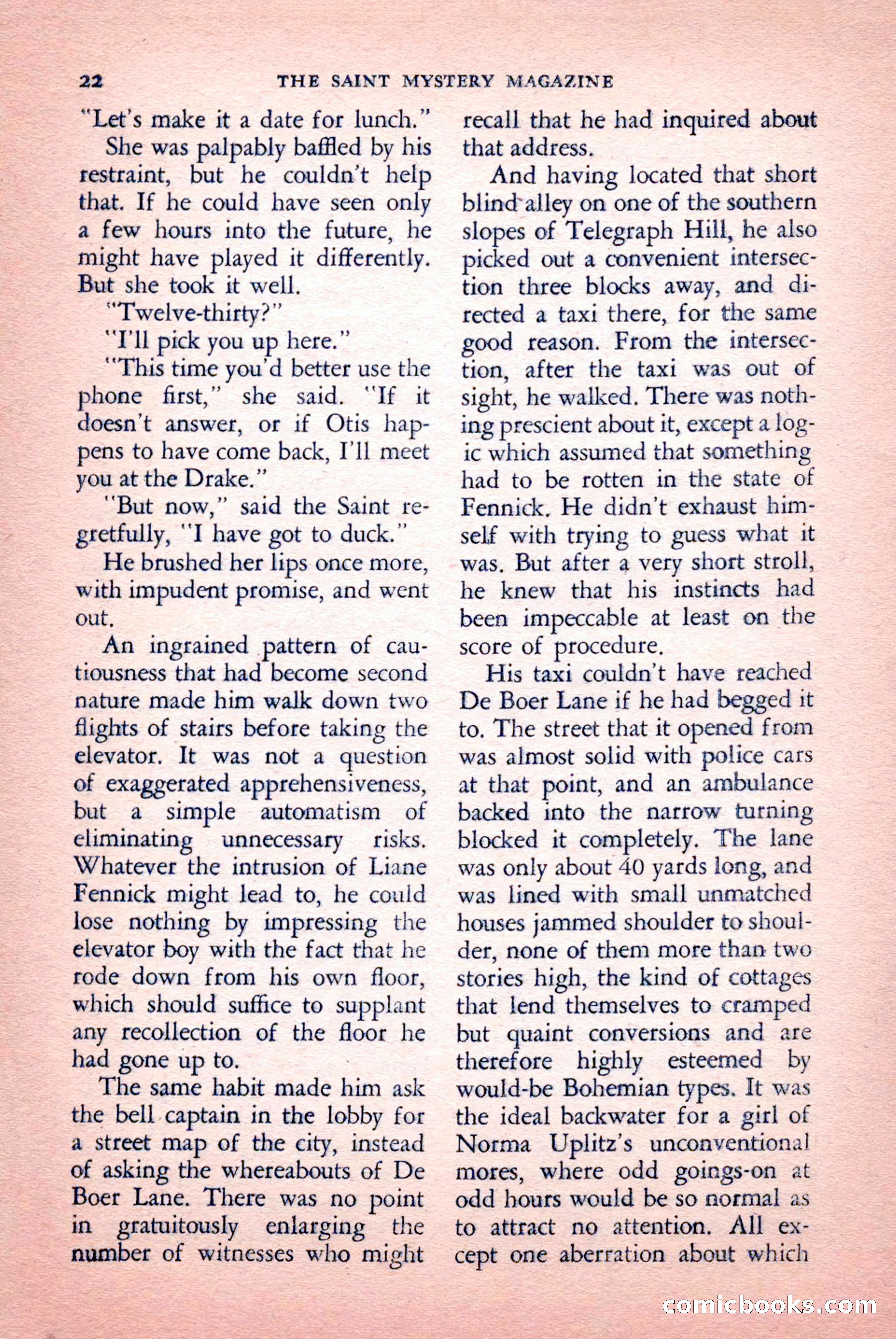 The Saint Mystery Magazine, September 1959 — page 24 of 132