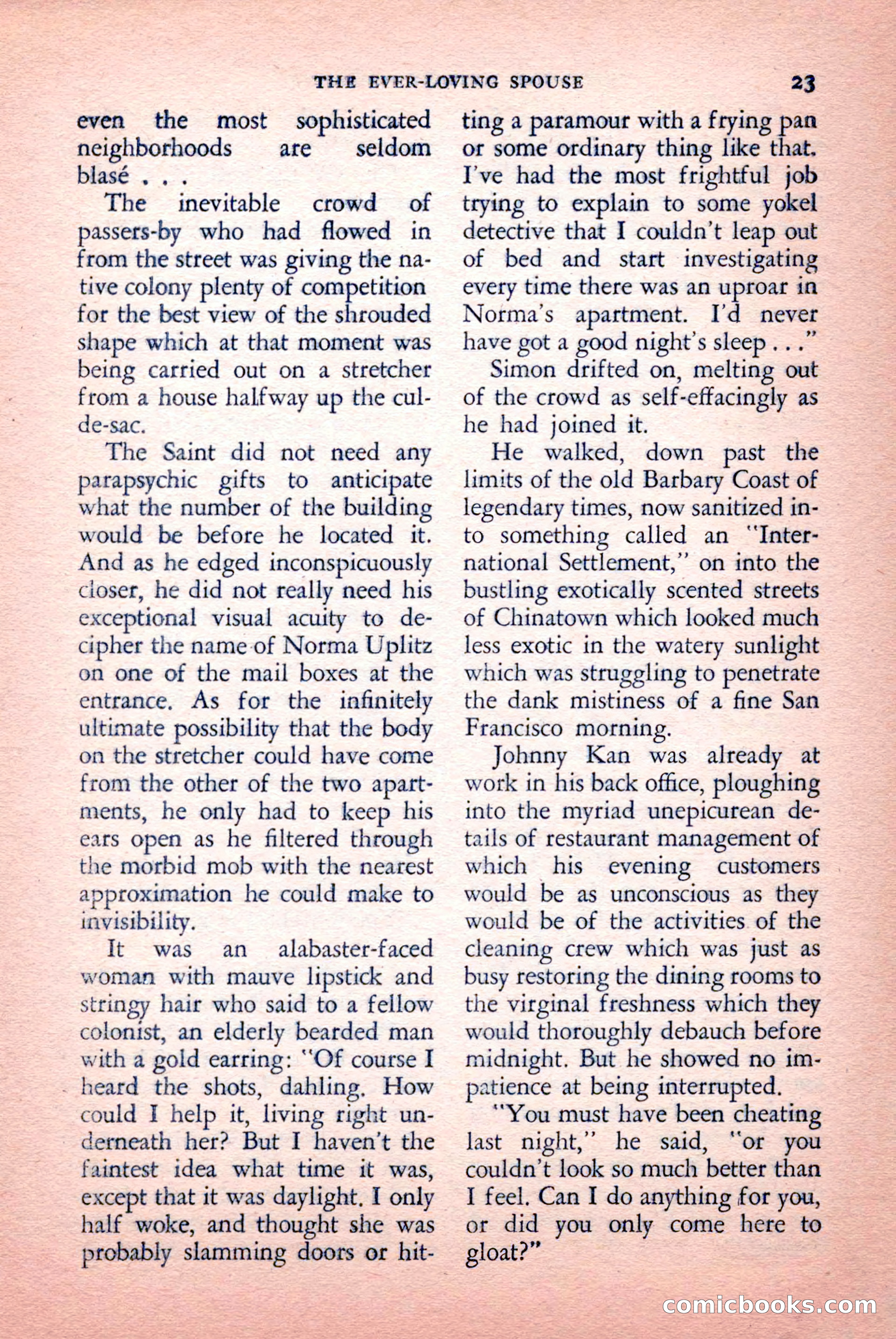 The Saint Mystery Magazine, September 1959 — page 25 of 132