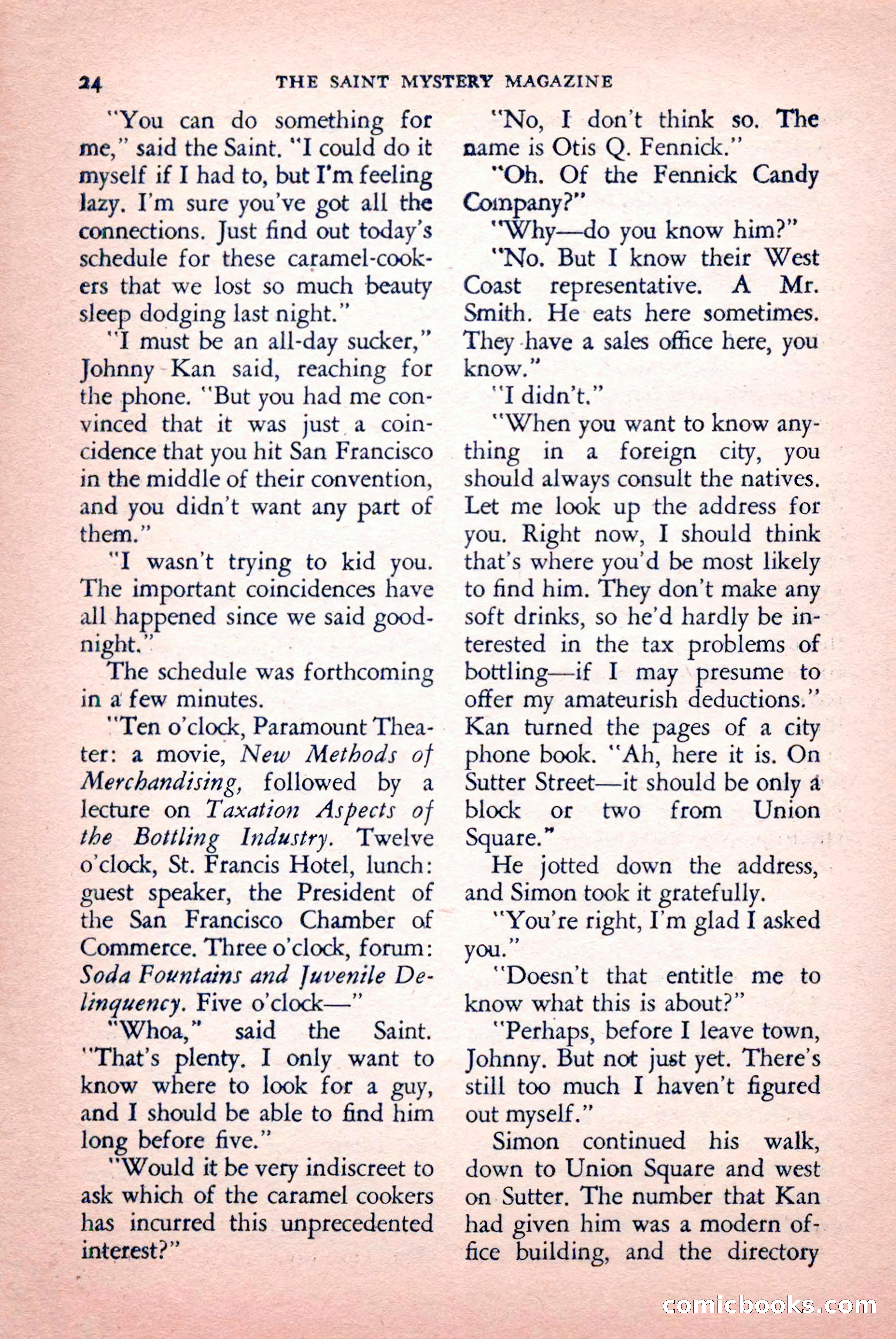 The Saint Mystery Magazine, September 1959 — page 26 of 132