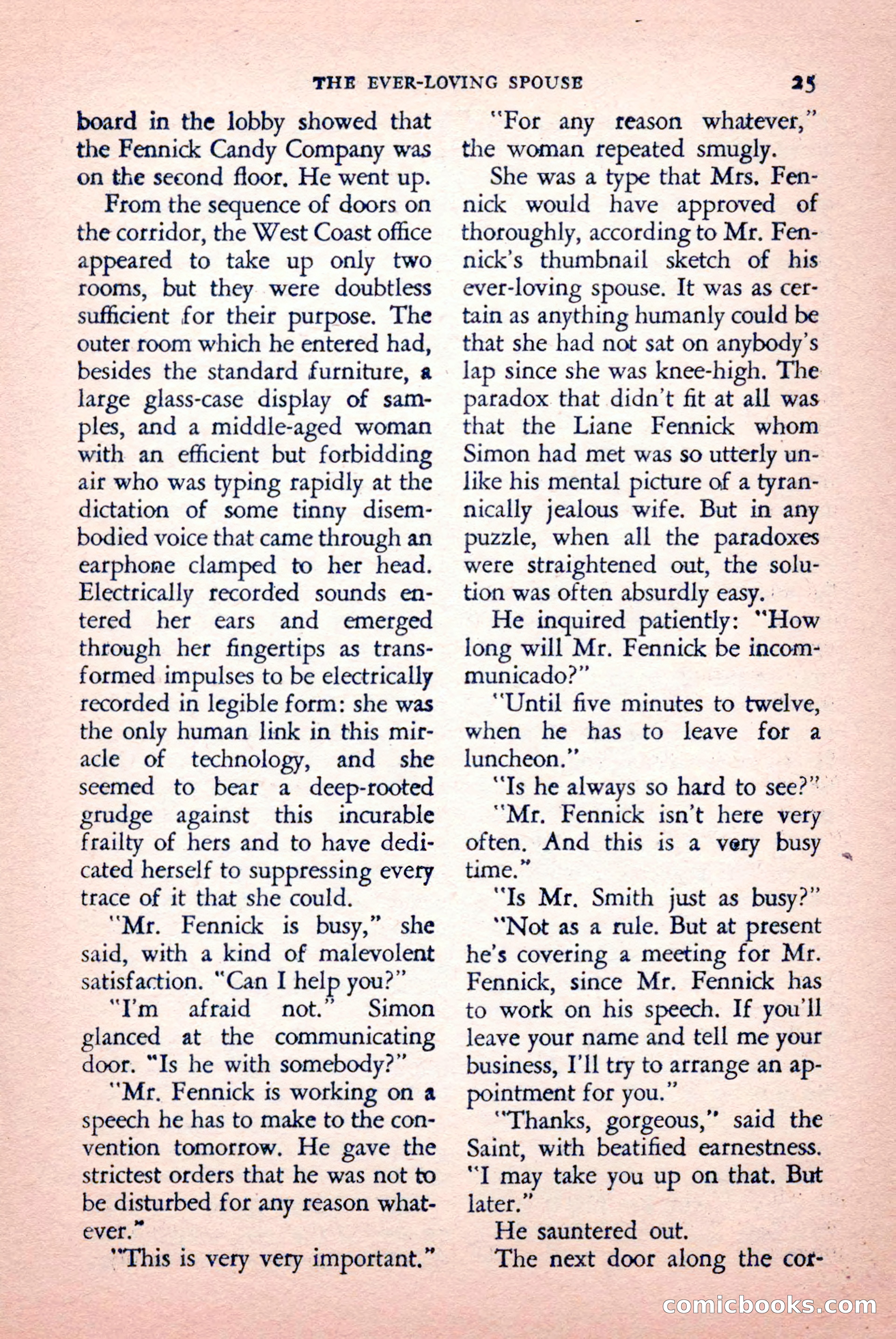 The Saint Mystery Magazine, September 1959 — page 27 of 132