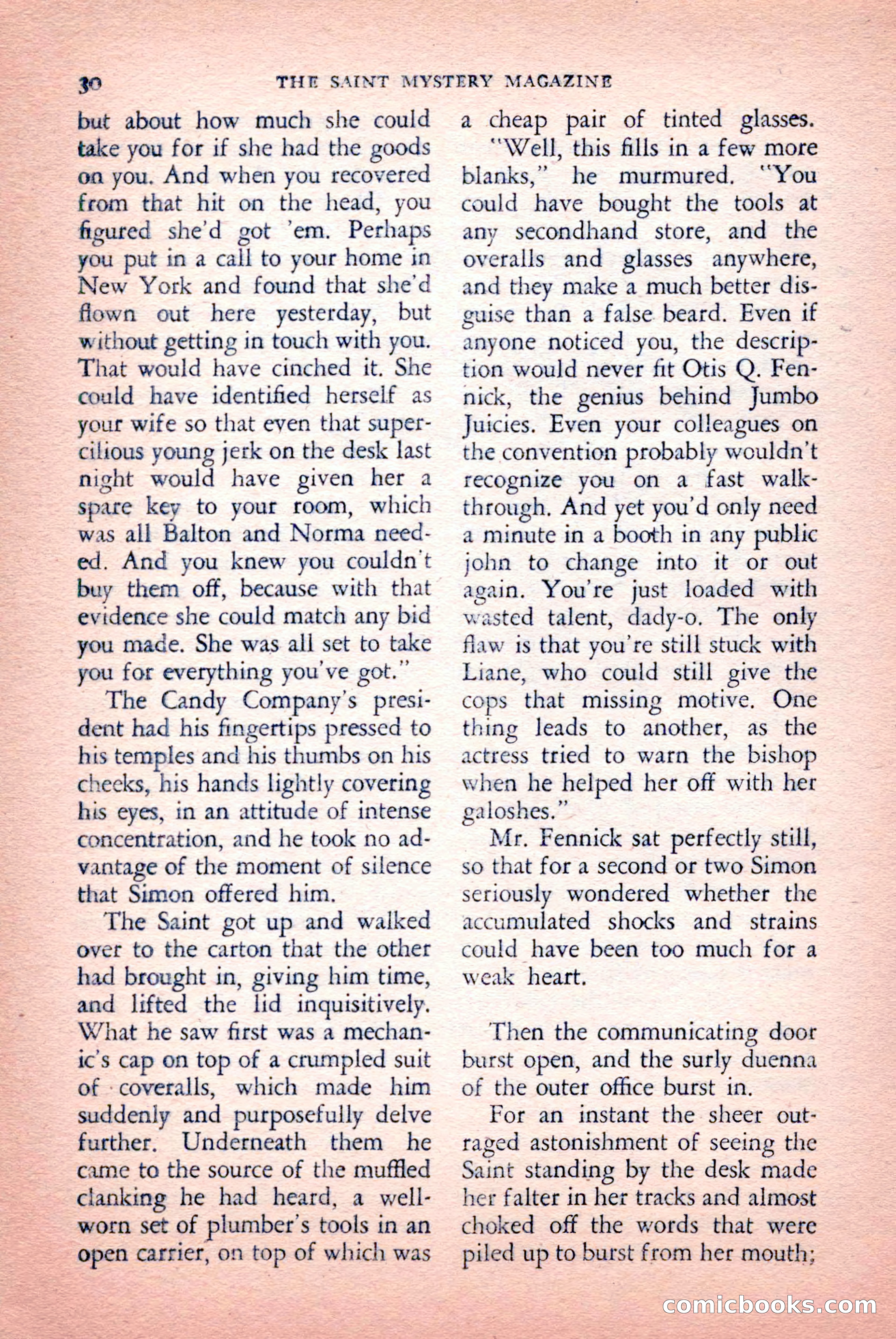 The Saint Mystery Magazine, September 1959 — page 32 of 132