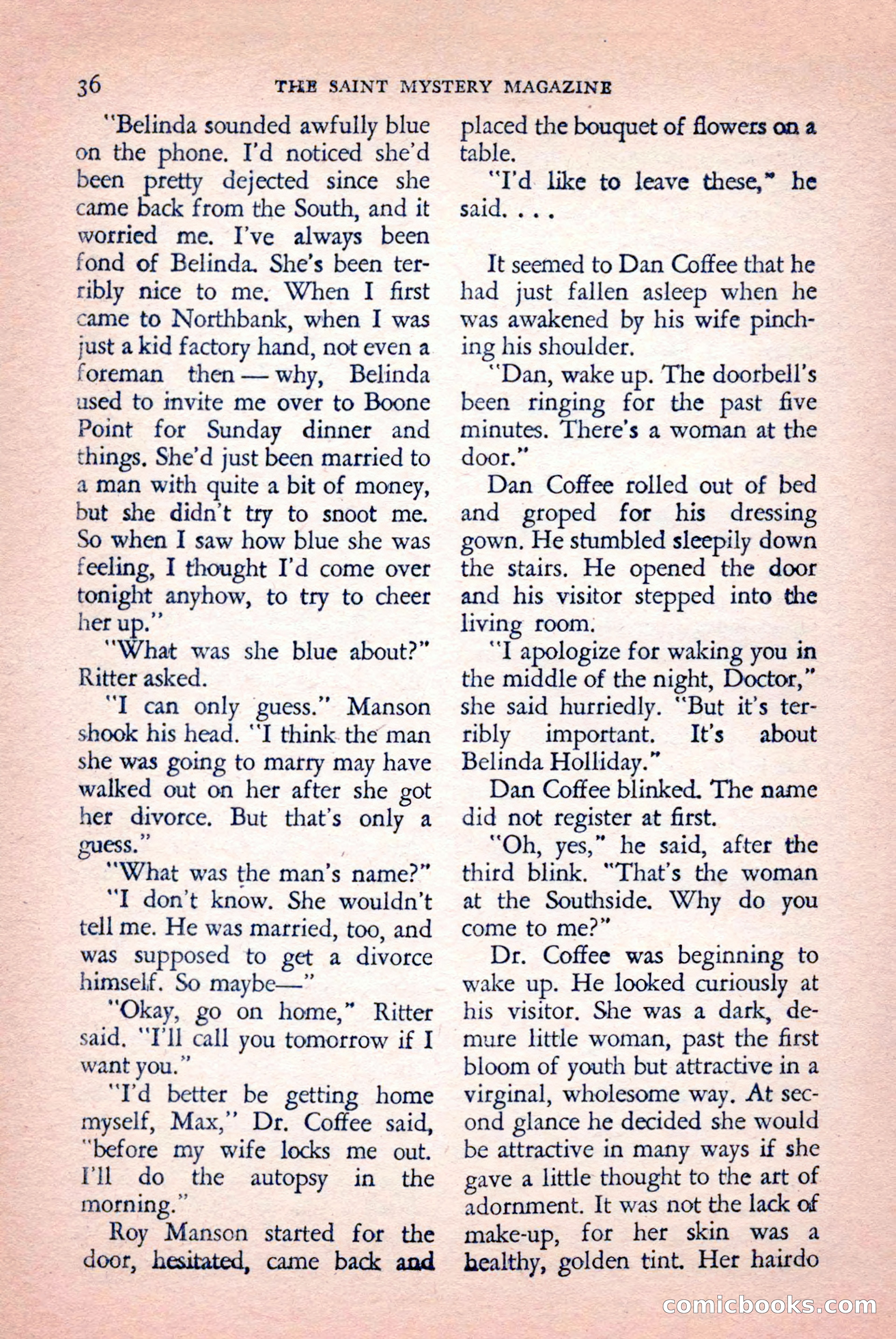 The Saint Mystery Magazine, September 1959 — page 38 of 132