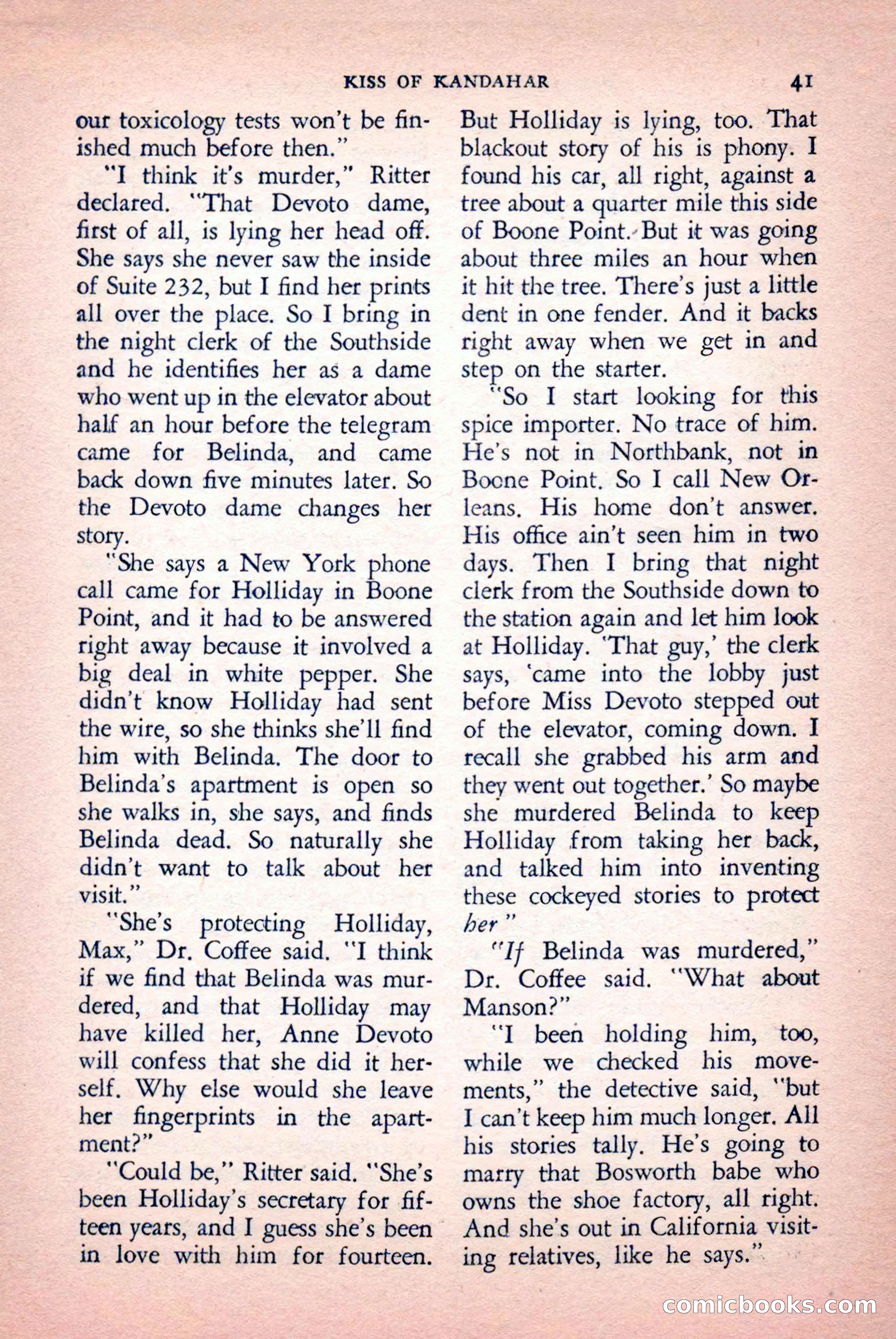 The Saint Mystery Magazine, September 1959 — page 43 of 132