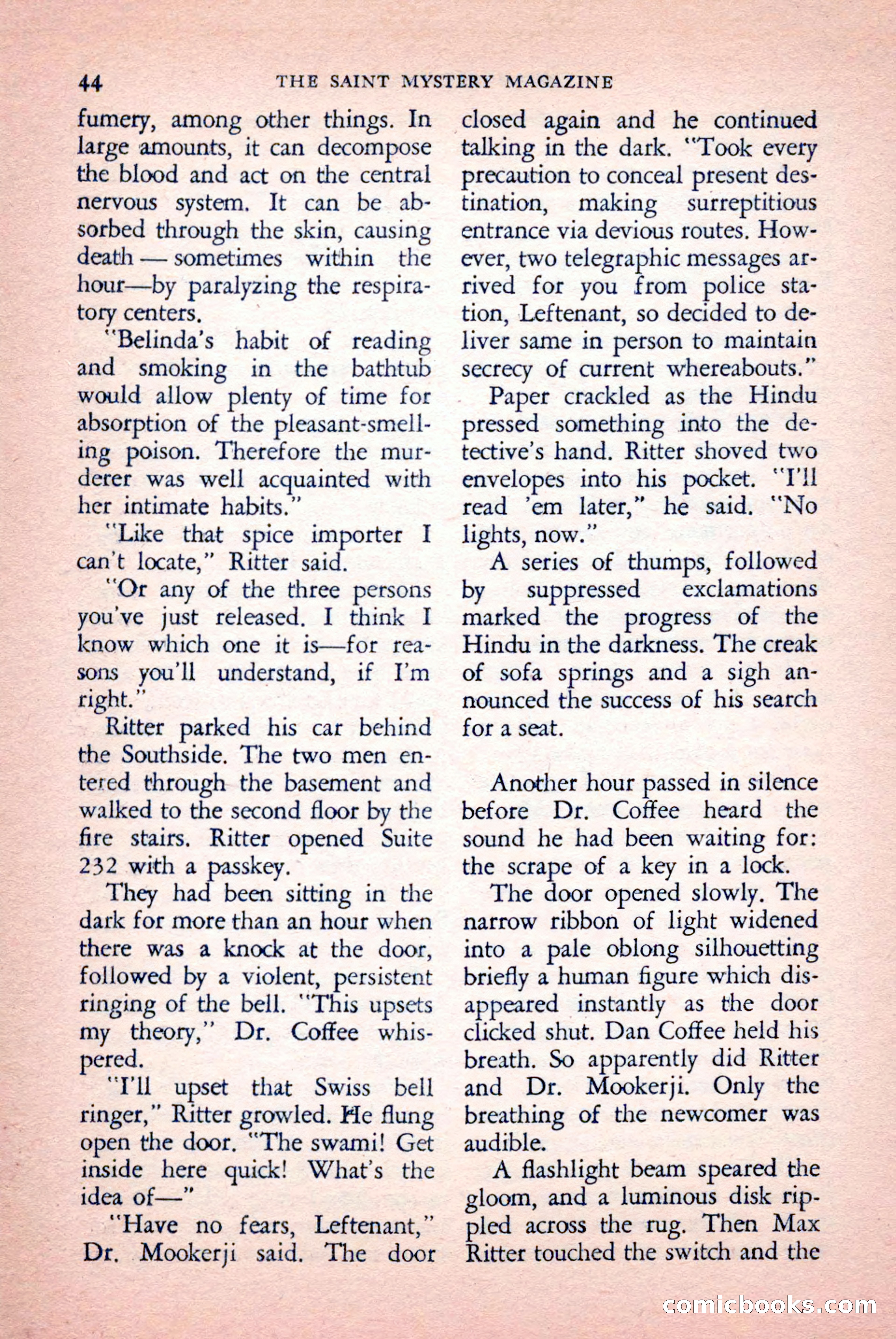 The Saint Mystery Magazine, September 1959 — page 46 of 132