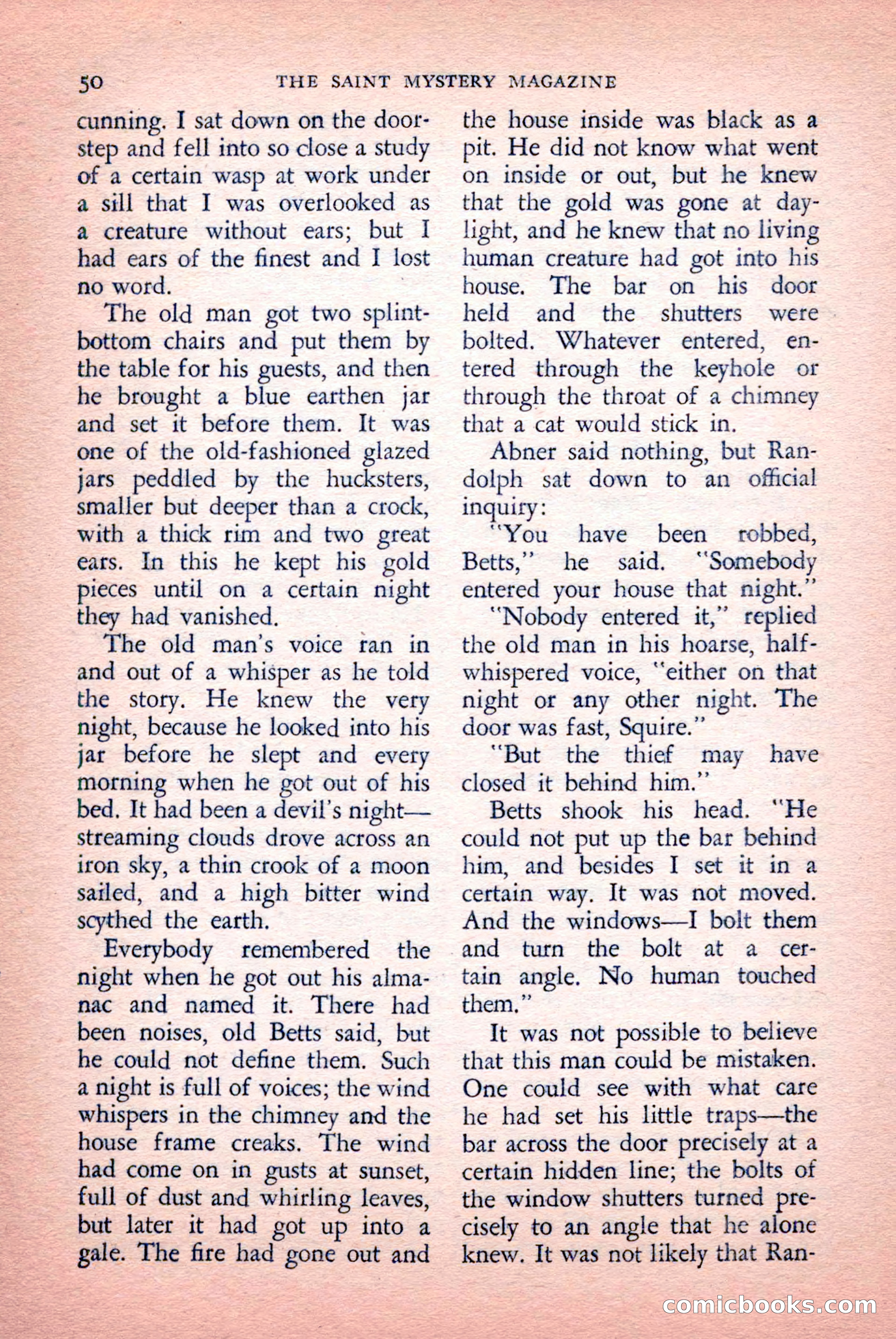 The Saint Mystery Magazine, September 1959 — page 52 of 132