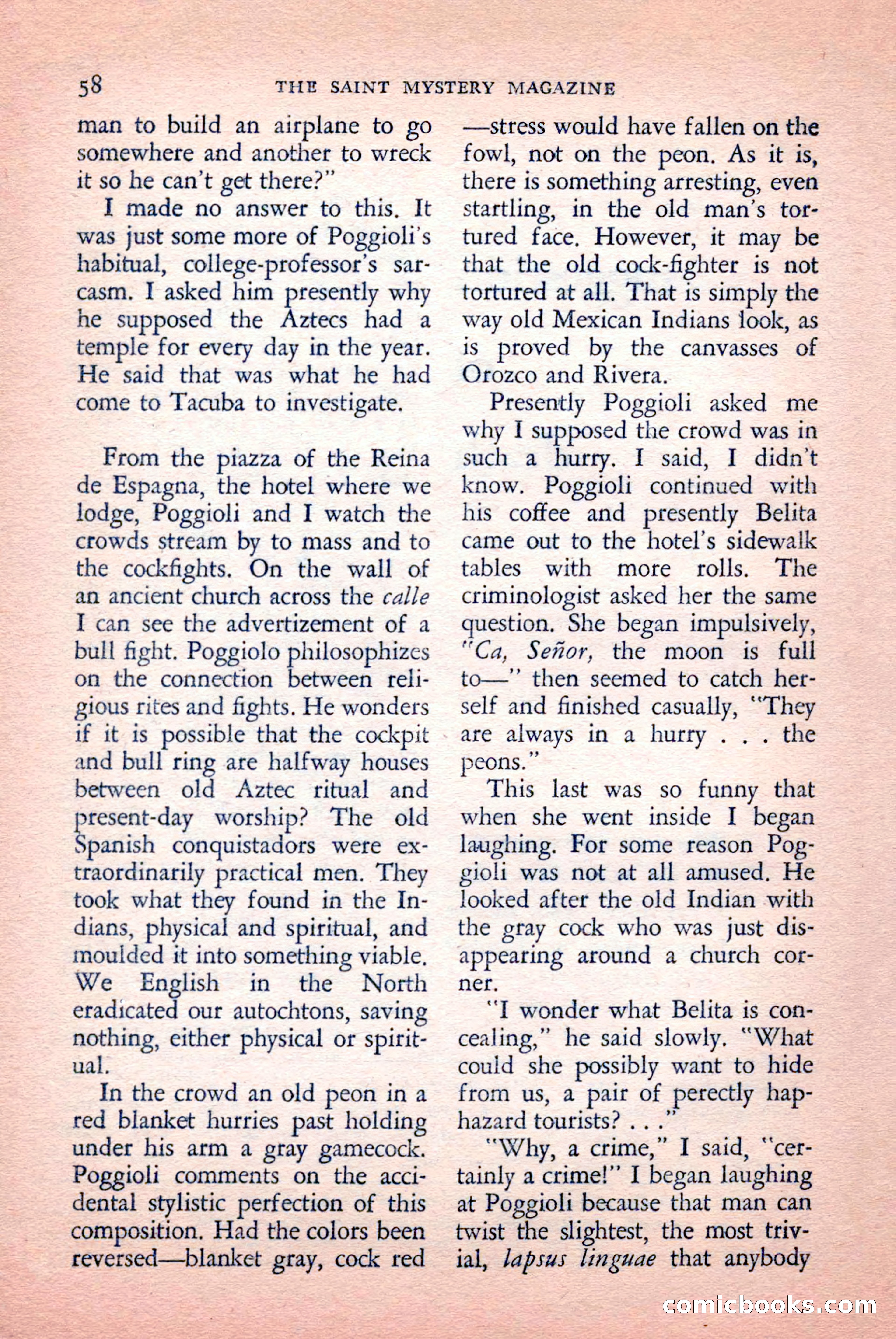 The Saint Mystery Magazine, September 1959 — page 60 of 132