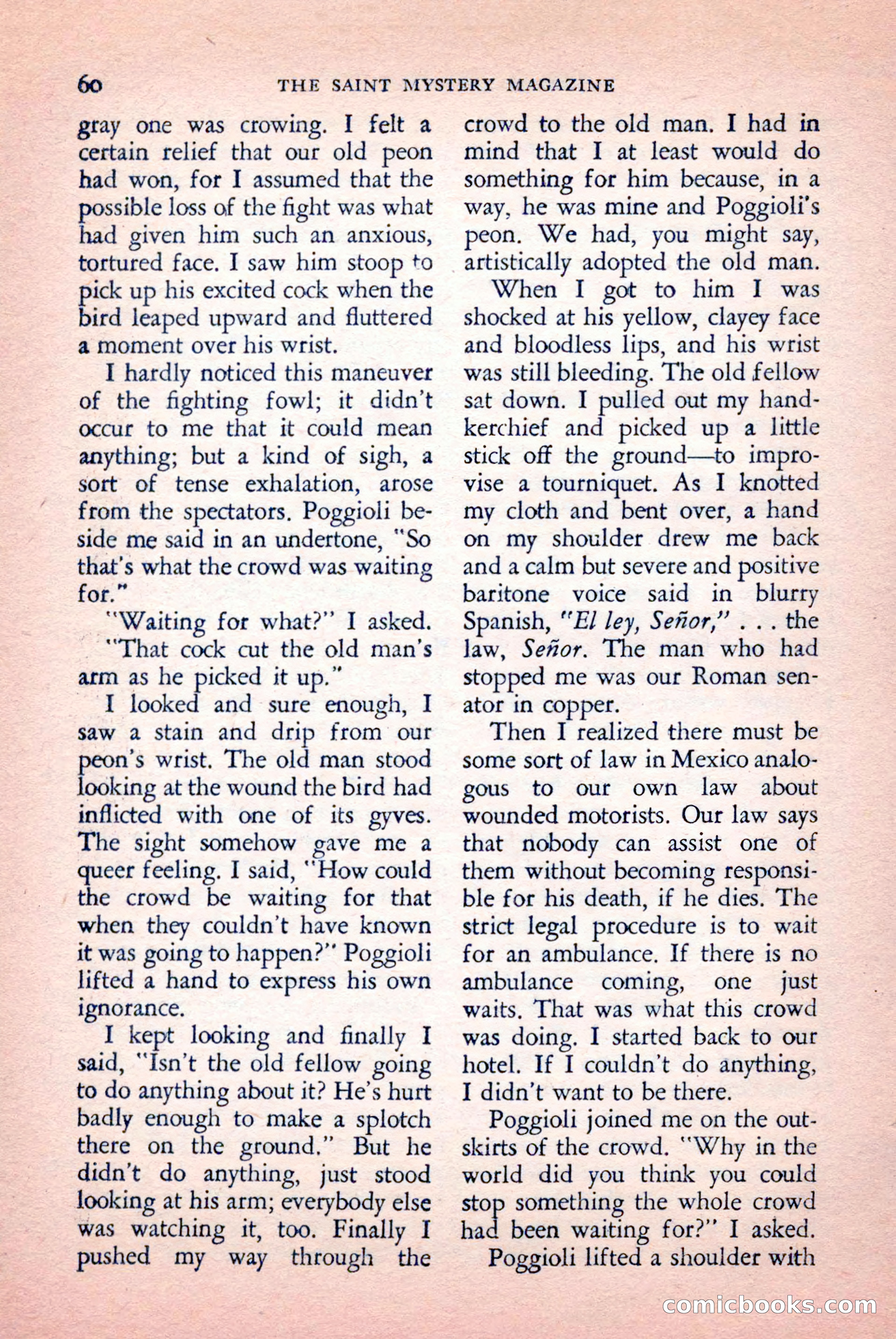 The Saint Mystery Magazine, September 1959 — page 62 of 132