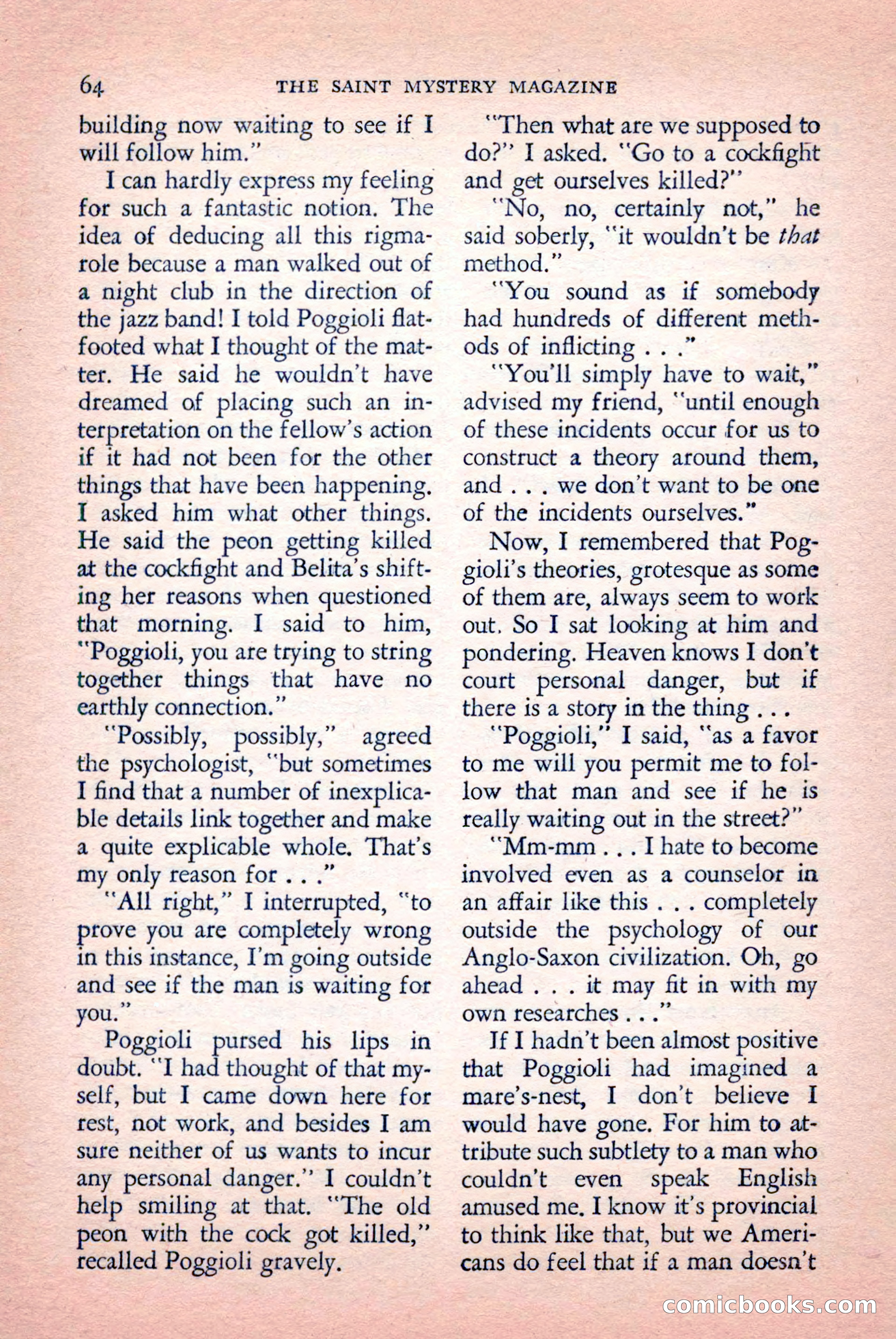 The Saint Mystery Magazine, September 1959 — page 66 of 132