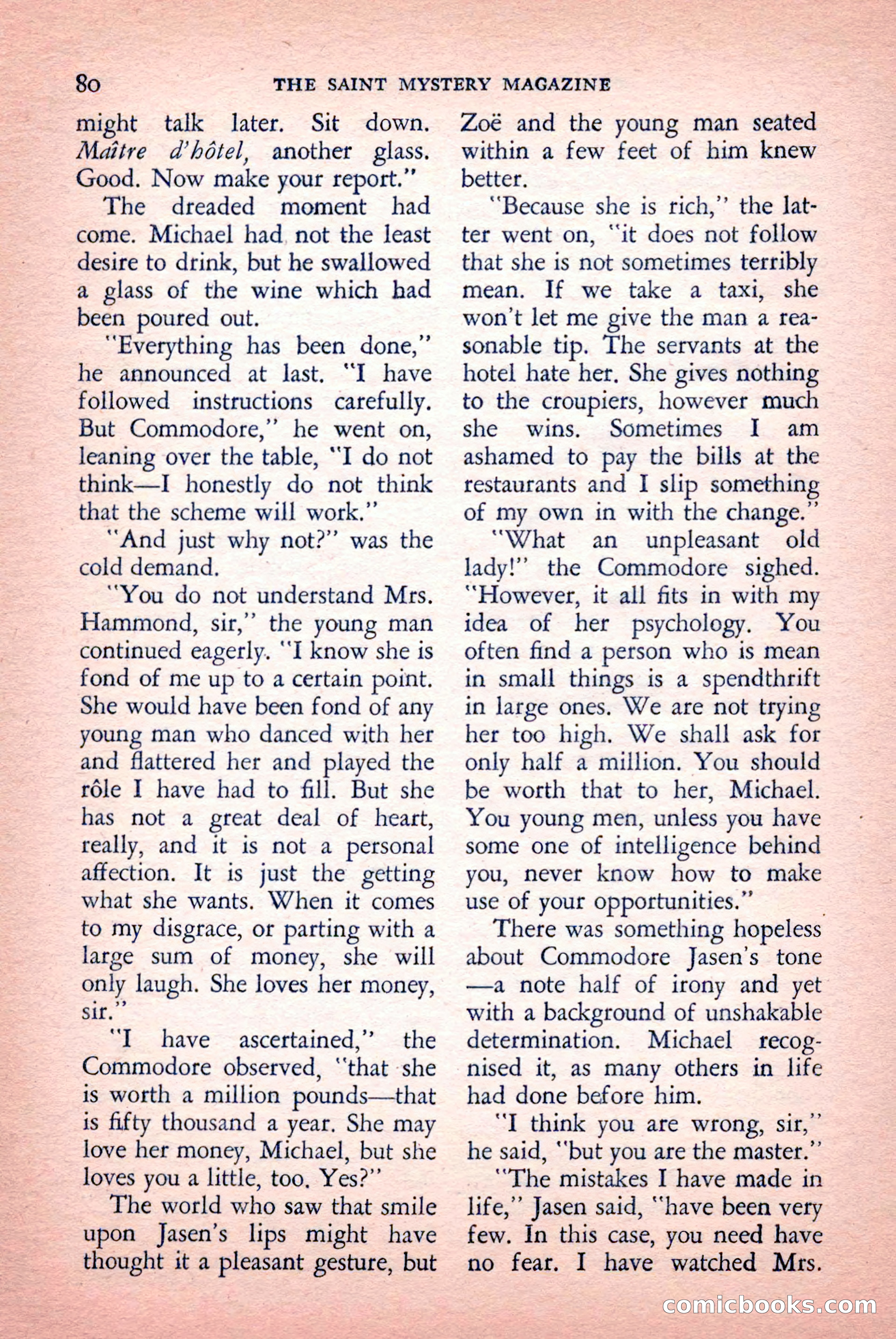 The Saint Mystery Magazine, September 1959 — page 82 of 132