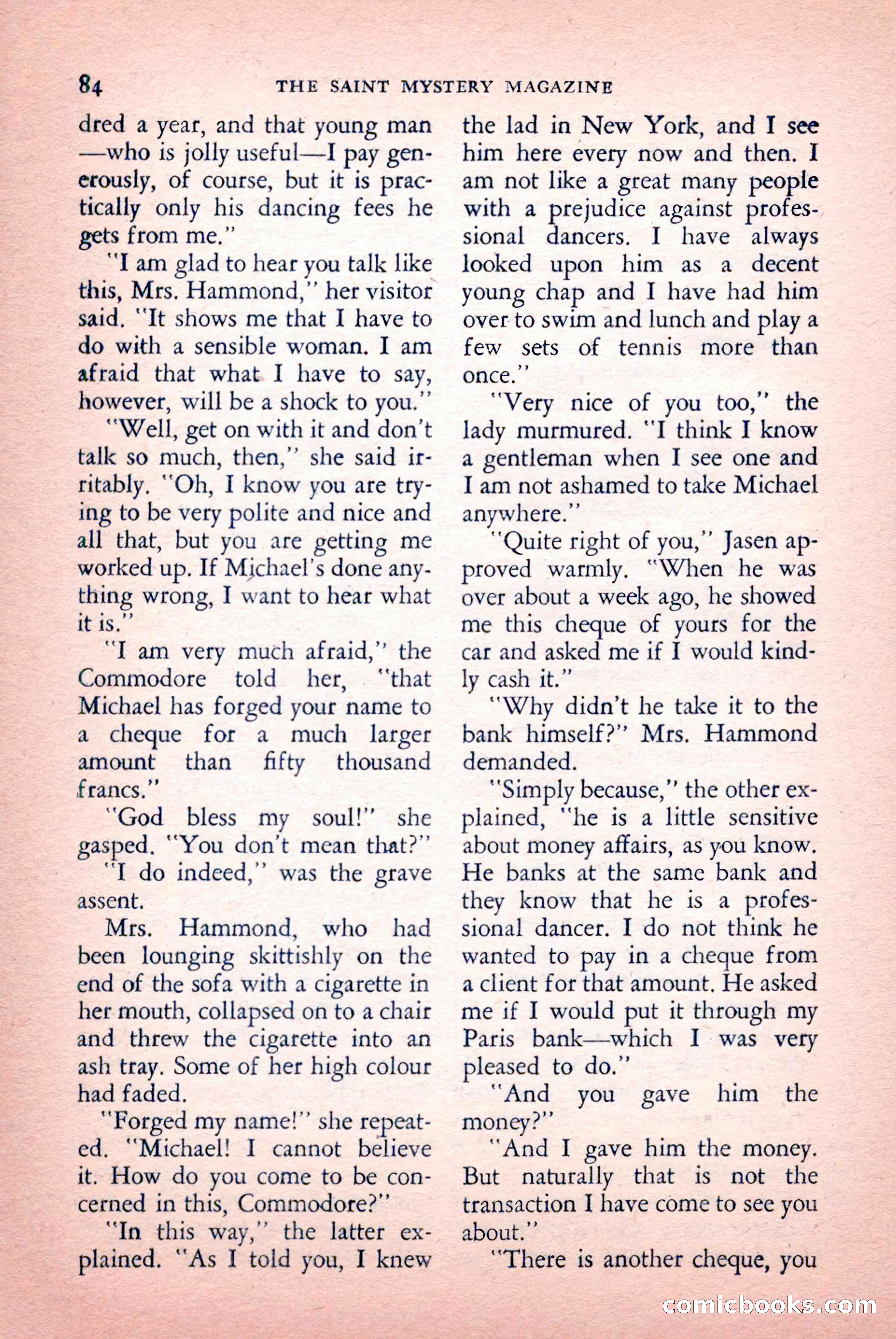 The Saint Mystery Magazine, September 1959 — page 86 of 132