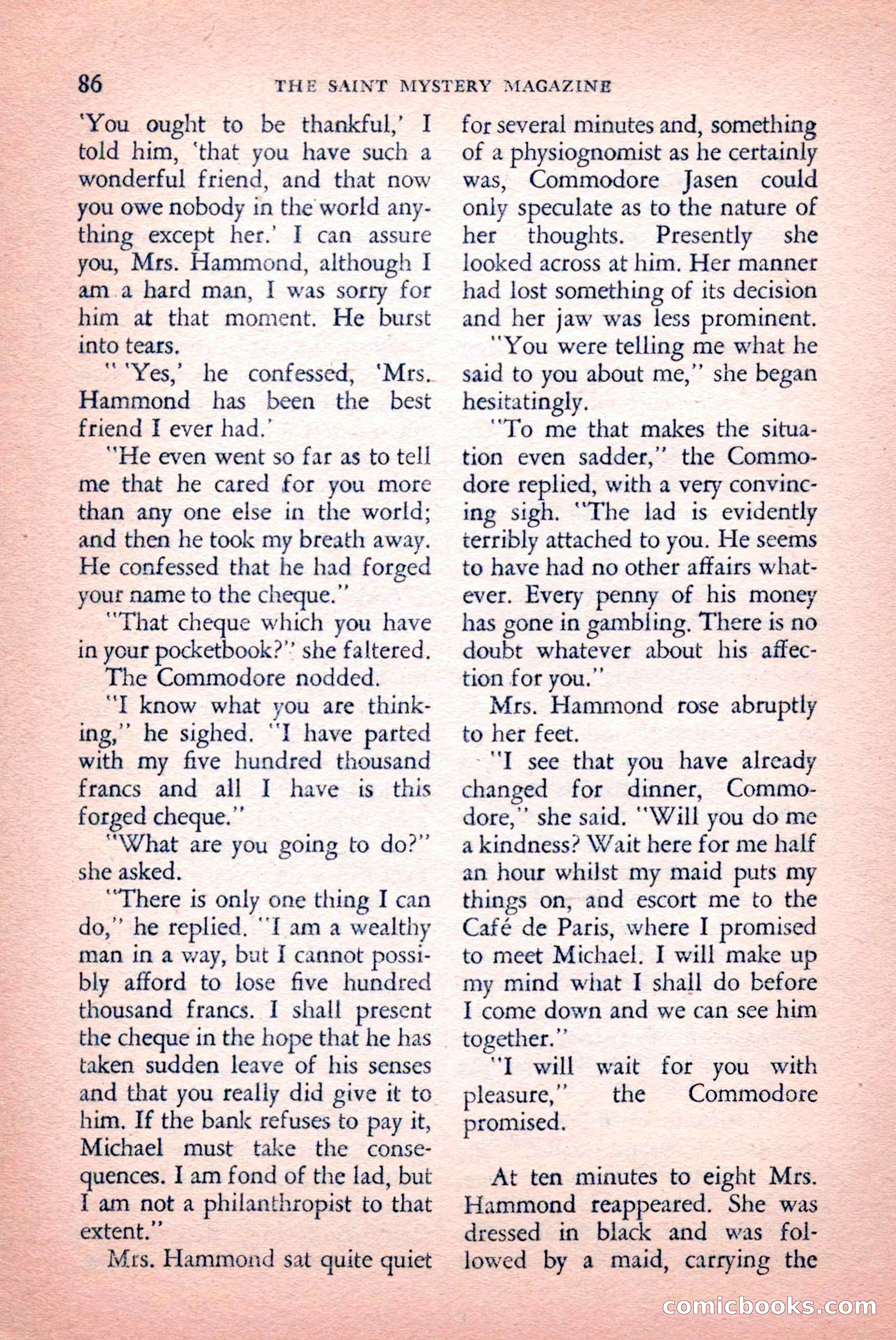 The Saint Mystery Magazine, September 1959 — page 88 of 132