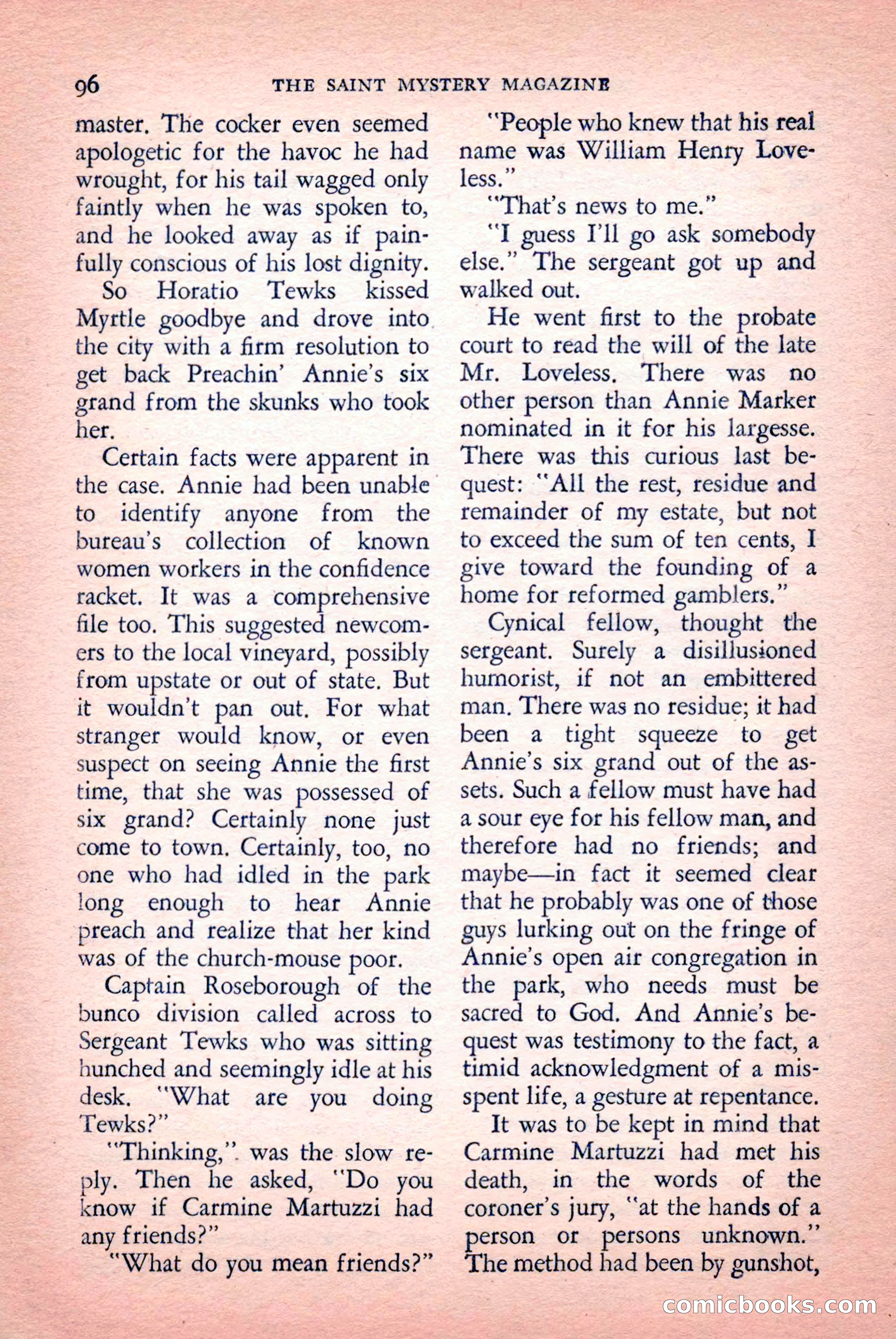 The Saint Mystery Magazine, September 1959 — page 98 of 132