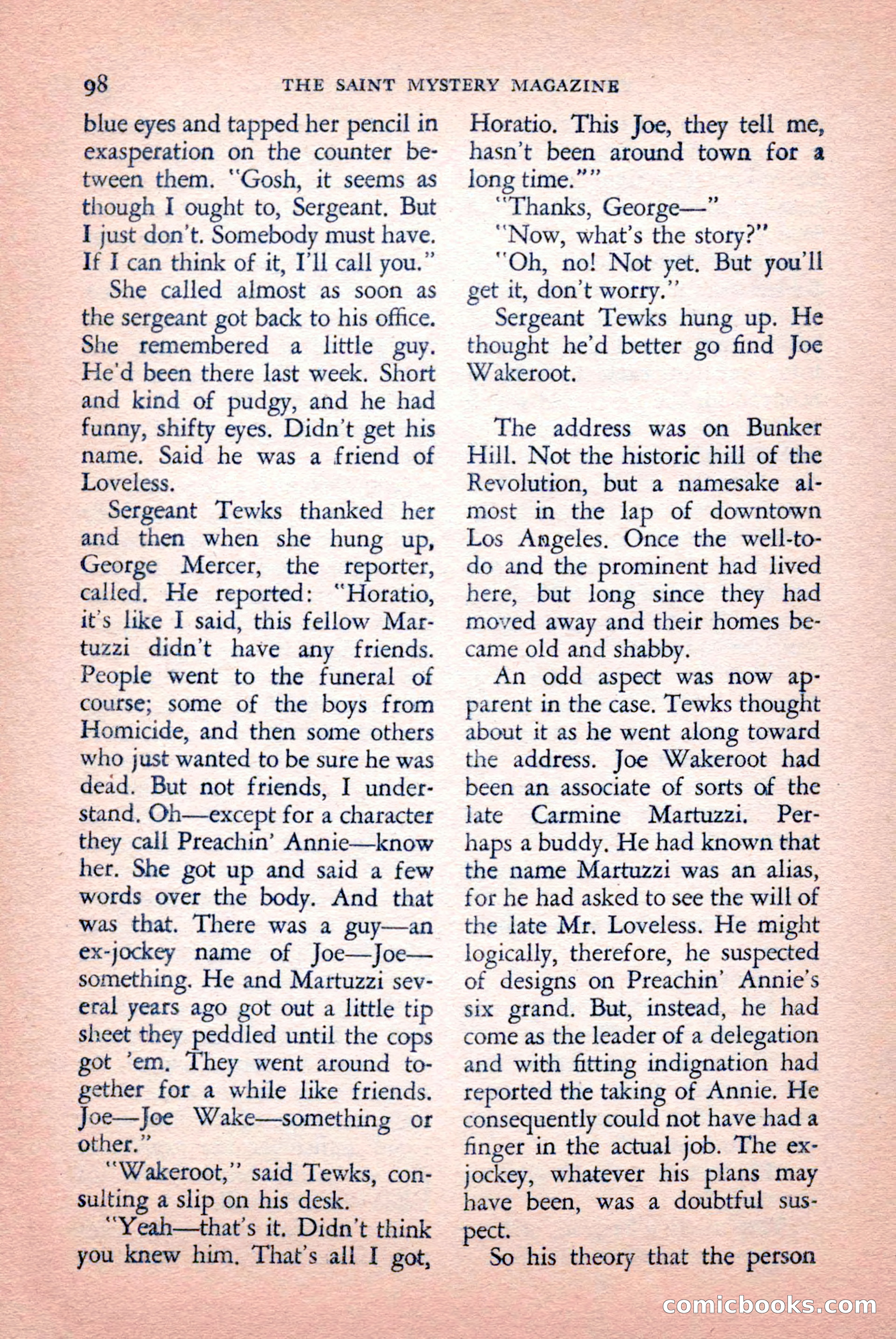 The Saint Mystery Magazine, September 1959 — page 100 of 132