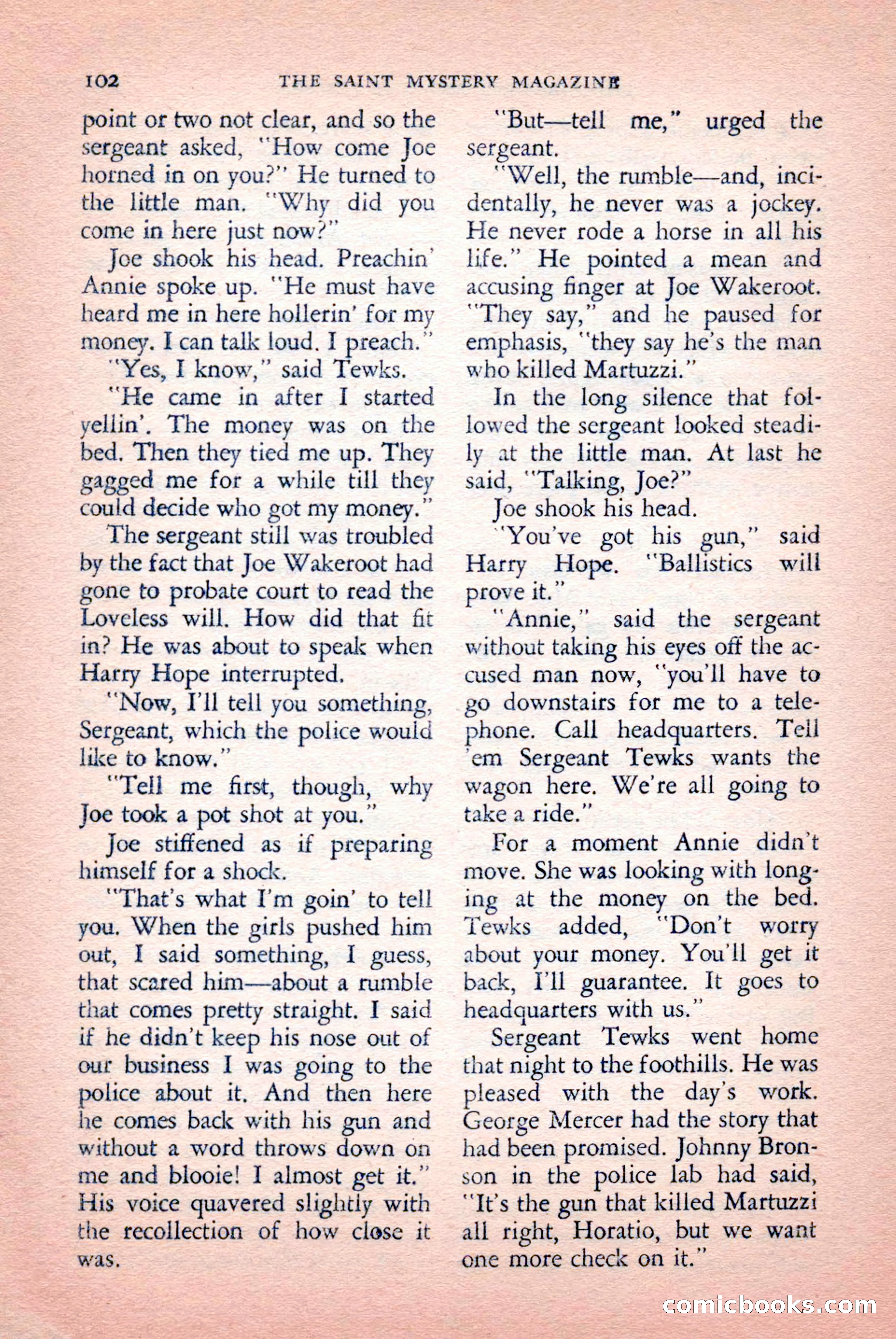 The Saint Mystery Magazine, September 1959 — page 104 of 132
