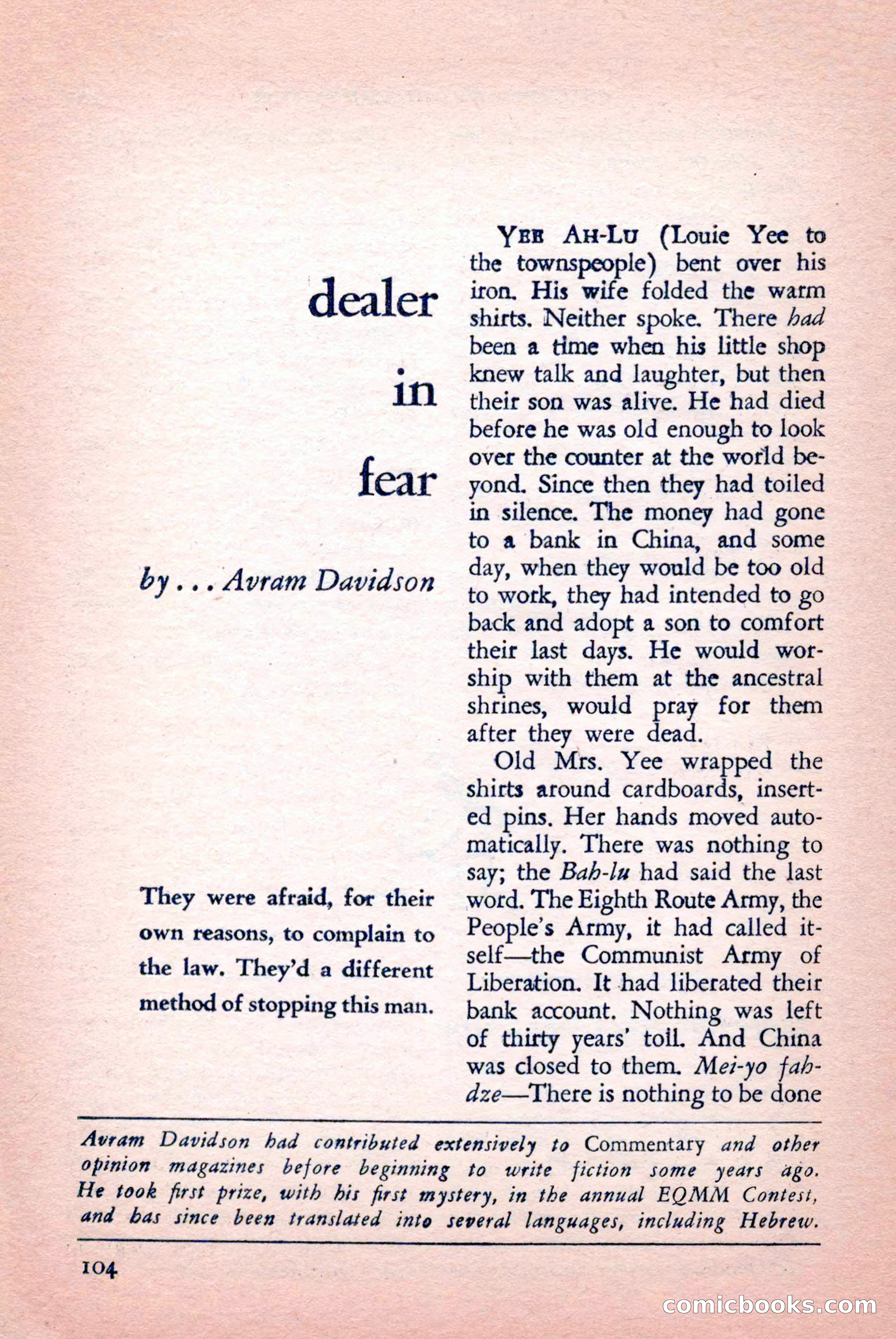 The Saint Mystery Magazine, September 1959 — page 106 of 132