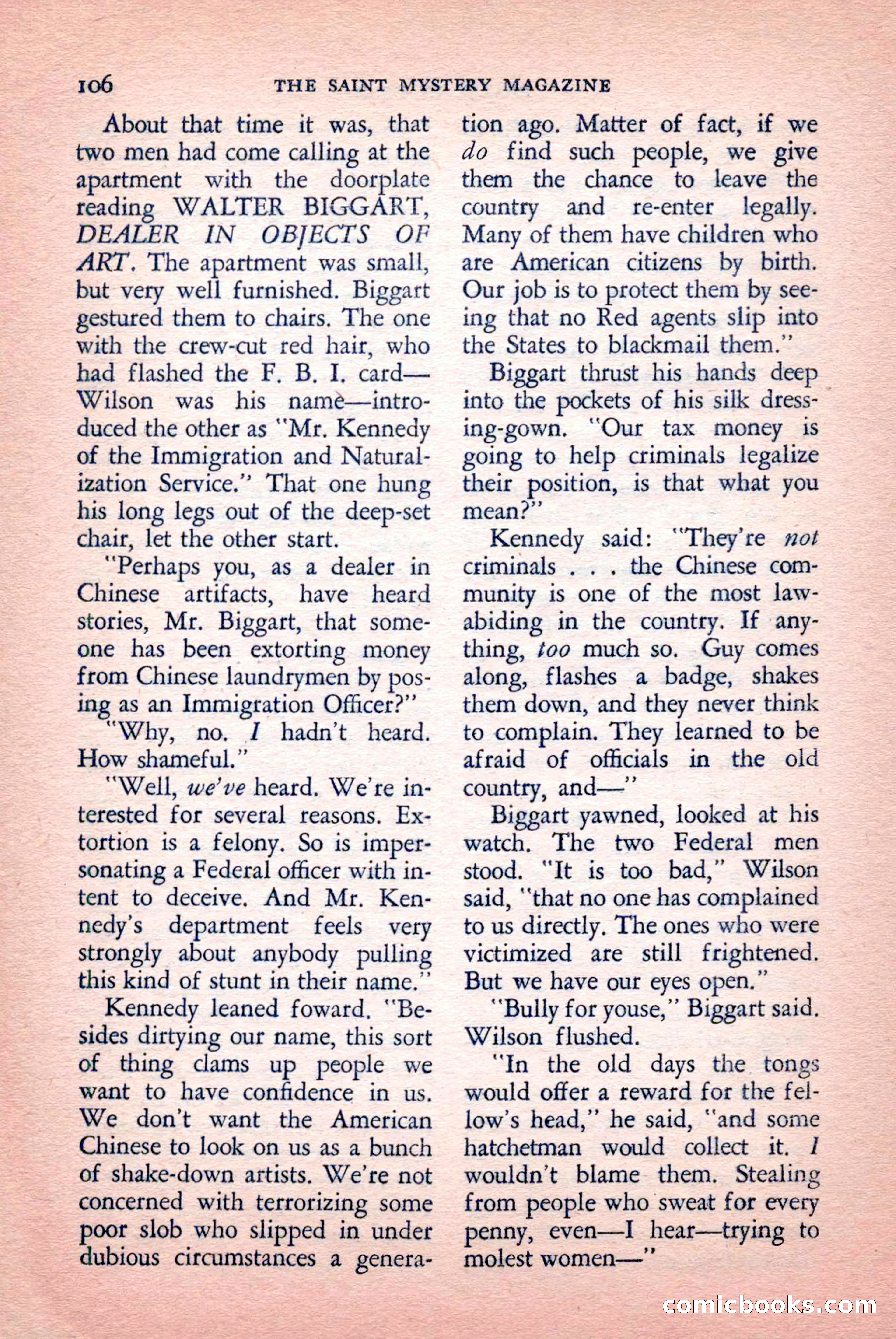 The Saint Mystery Magazine, September 1959 — page 108 of 132