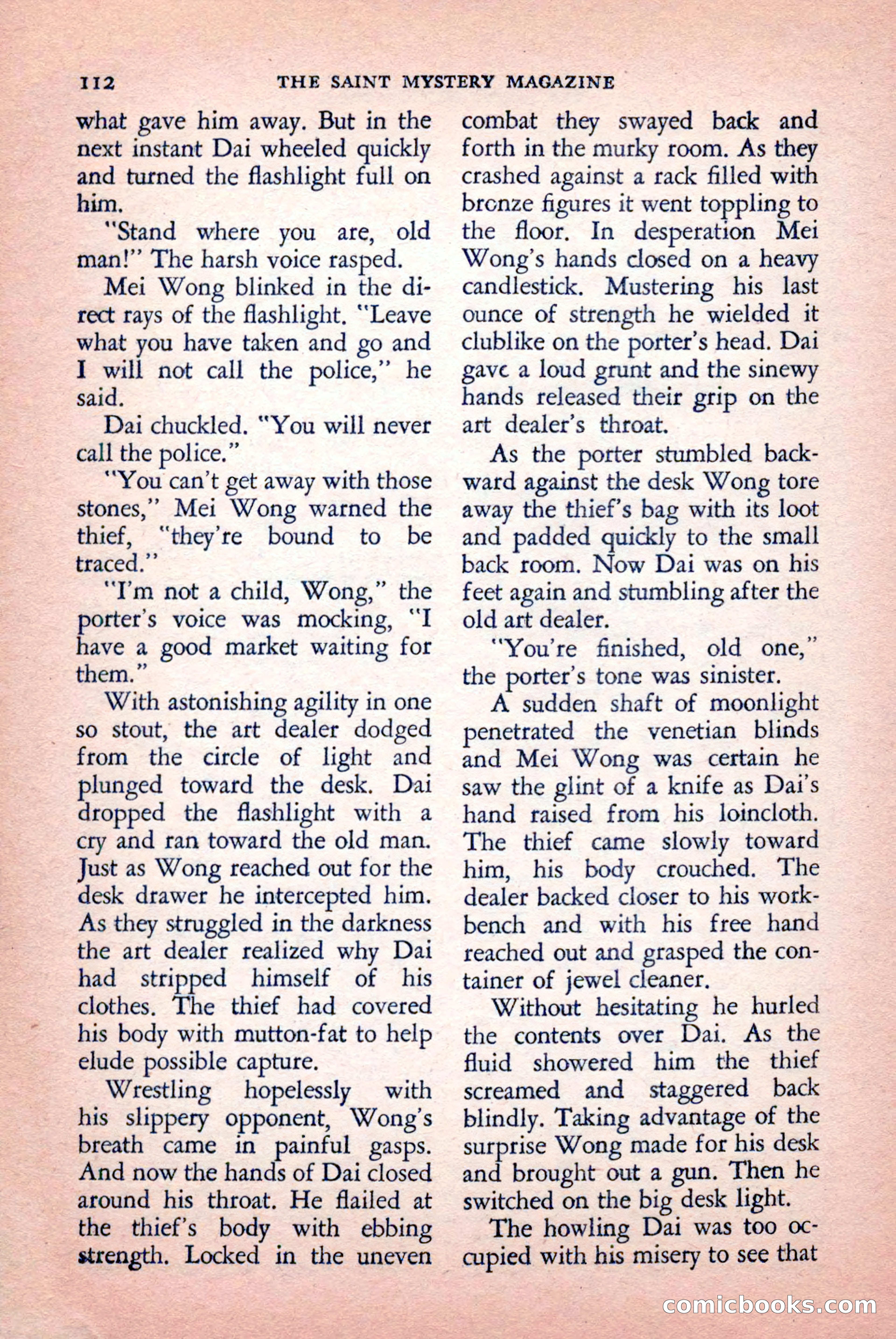 The Saint Mystery Magazine, September 1959 — page 114 of 132