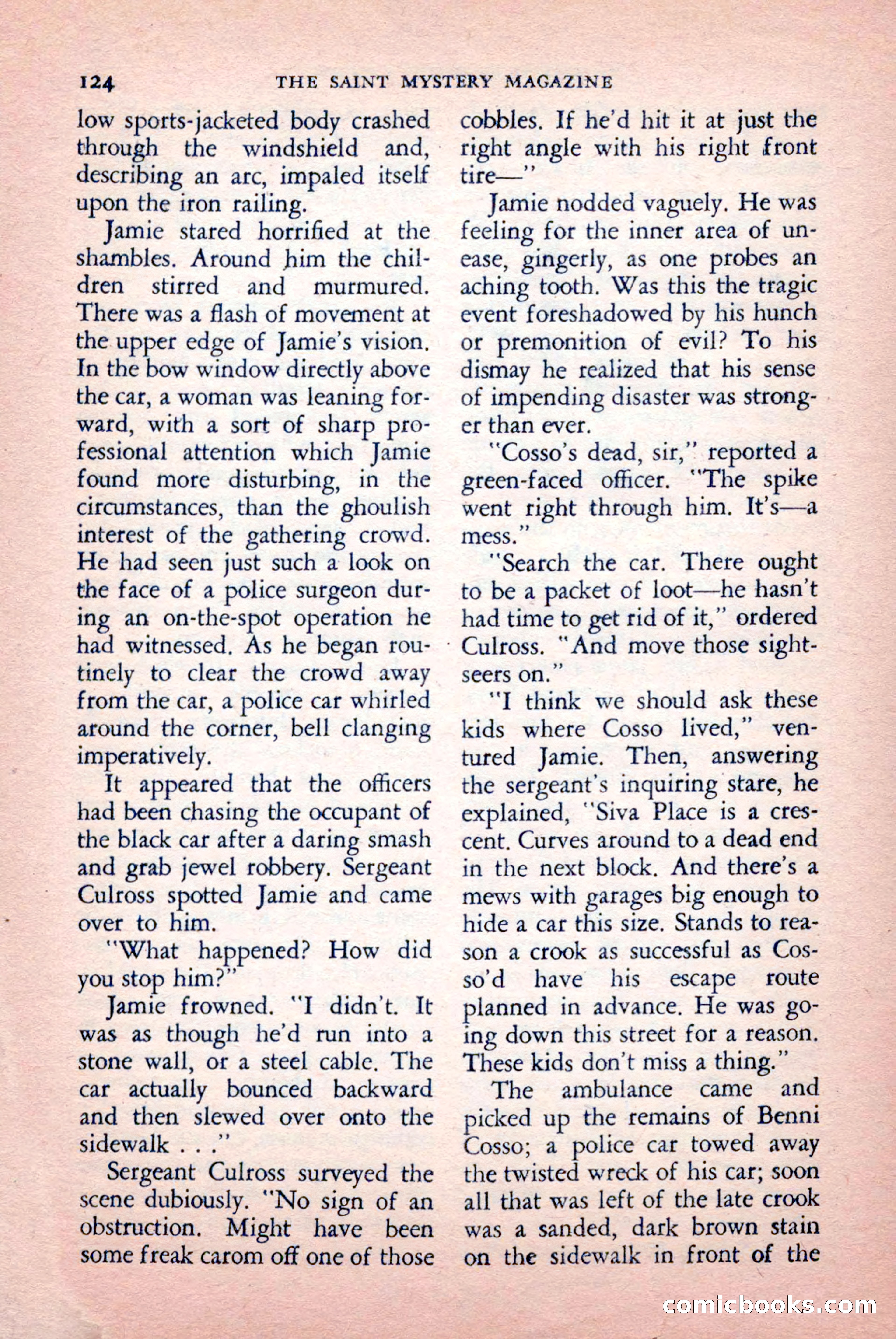 The Saint Mystery Magazine, September 1959 — page 126 of 132
