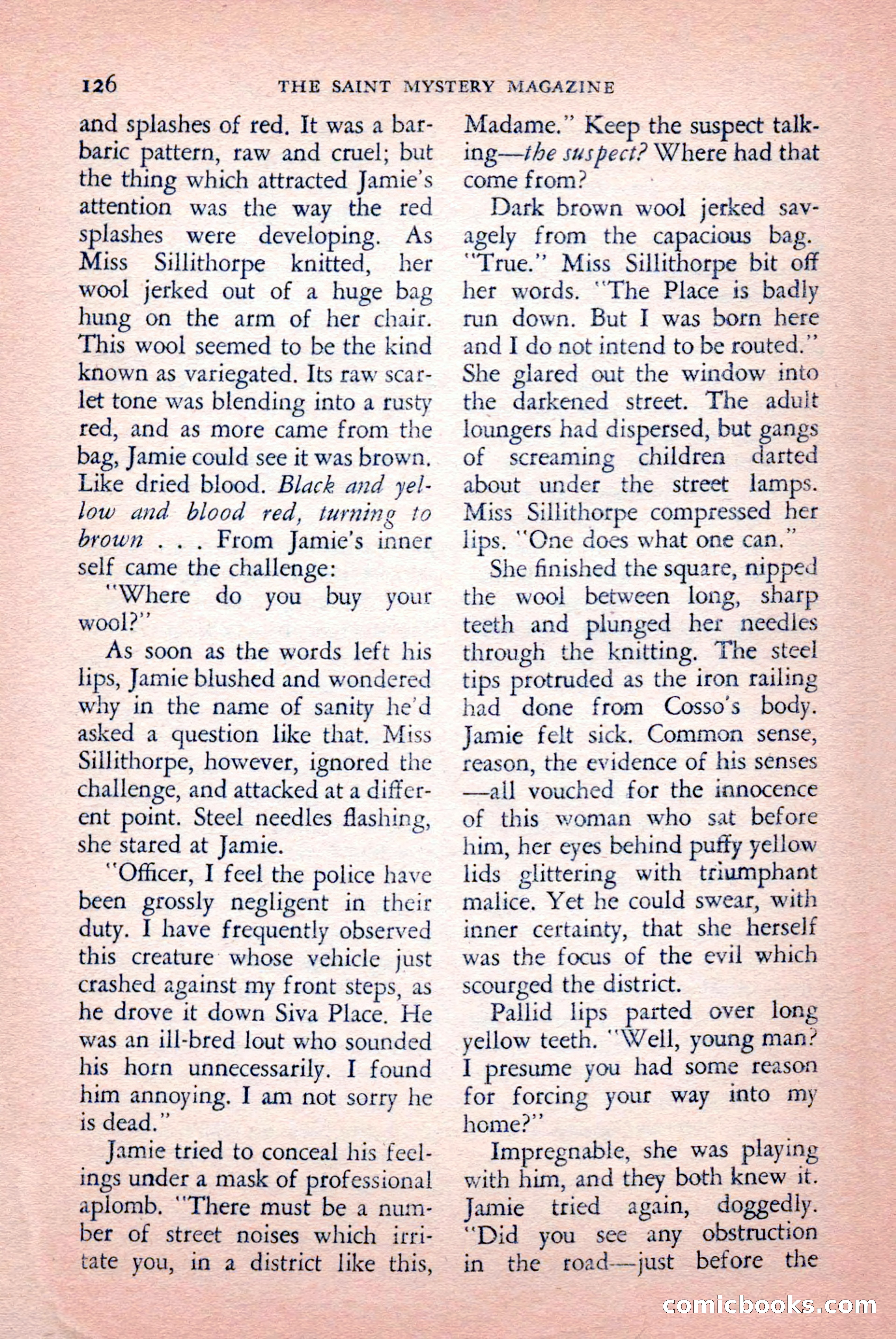 The Saint Mystery Magazine, September 1959 — page 128 of 132