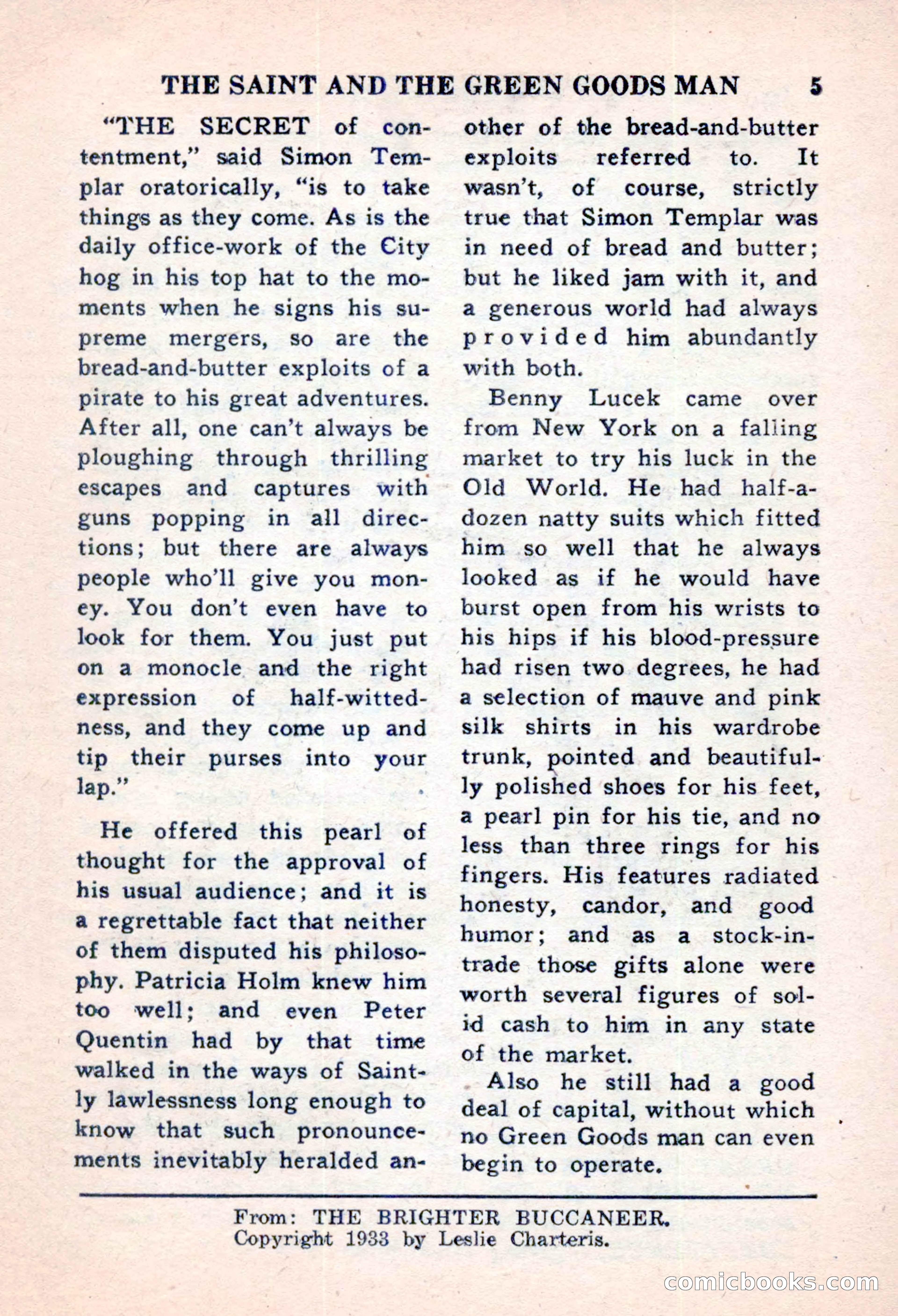 The Saint Mystery Magazine, November 1959 — page 7 of 132