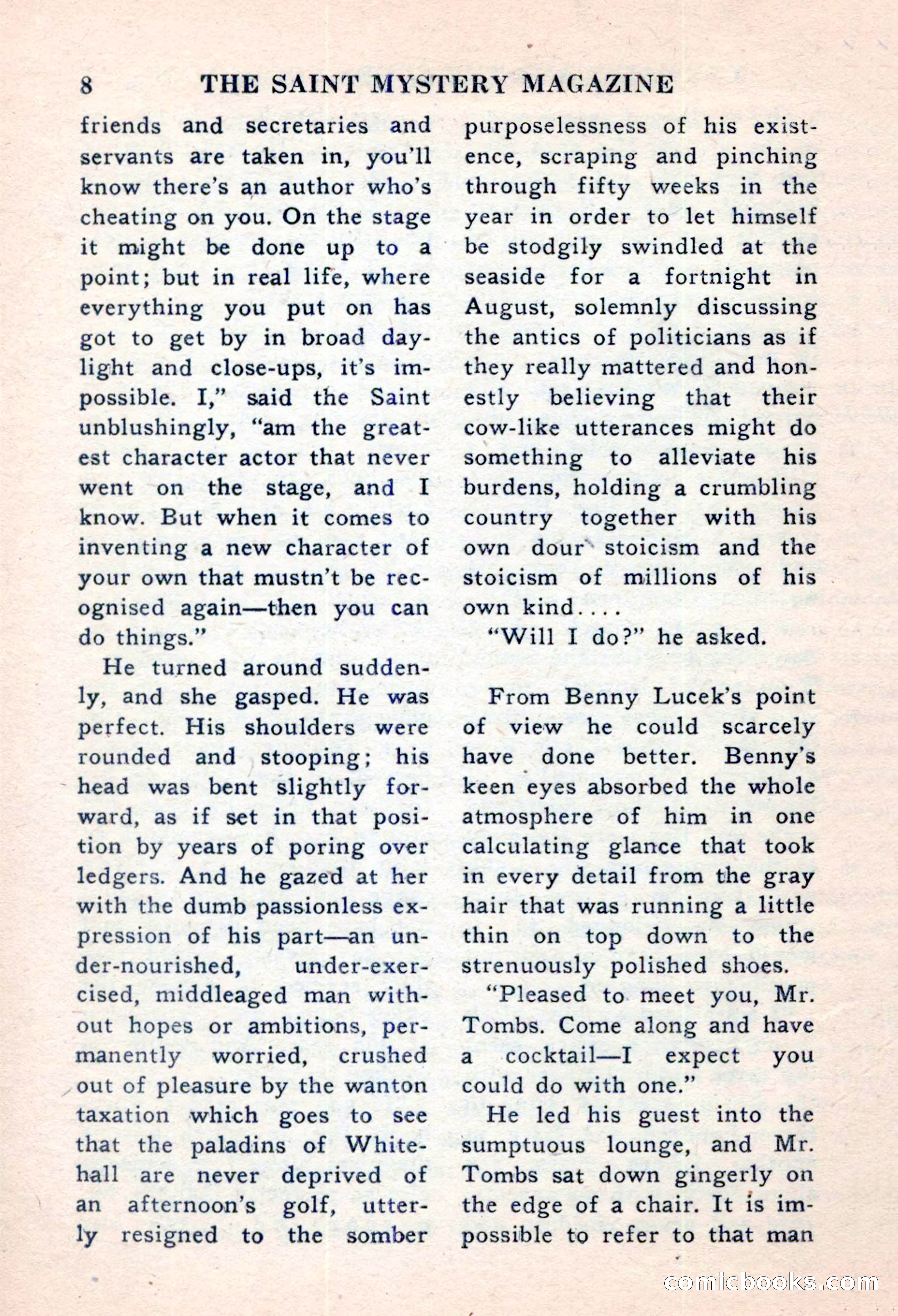 The Saint Mystery Magazine, November 1959 — page 10 of 132