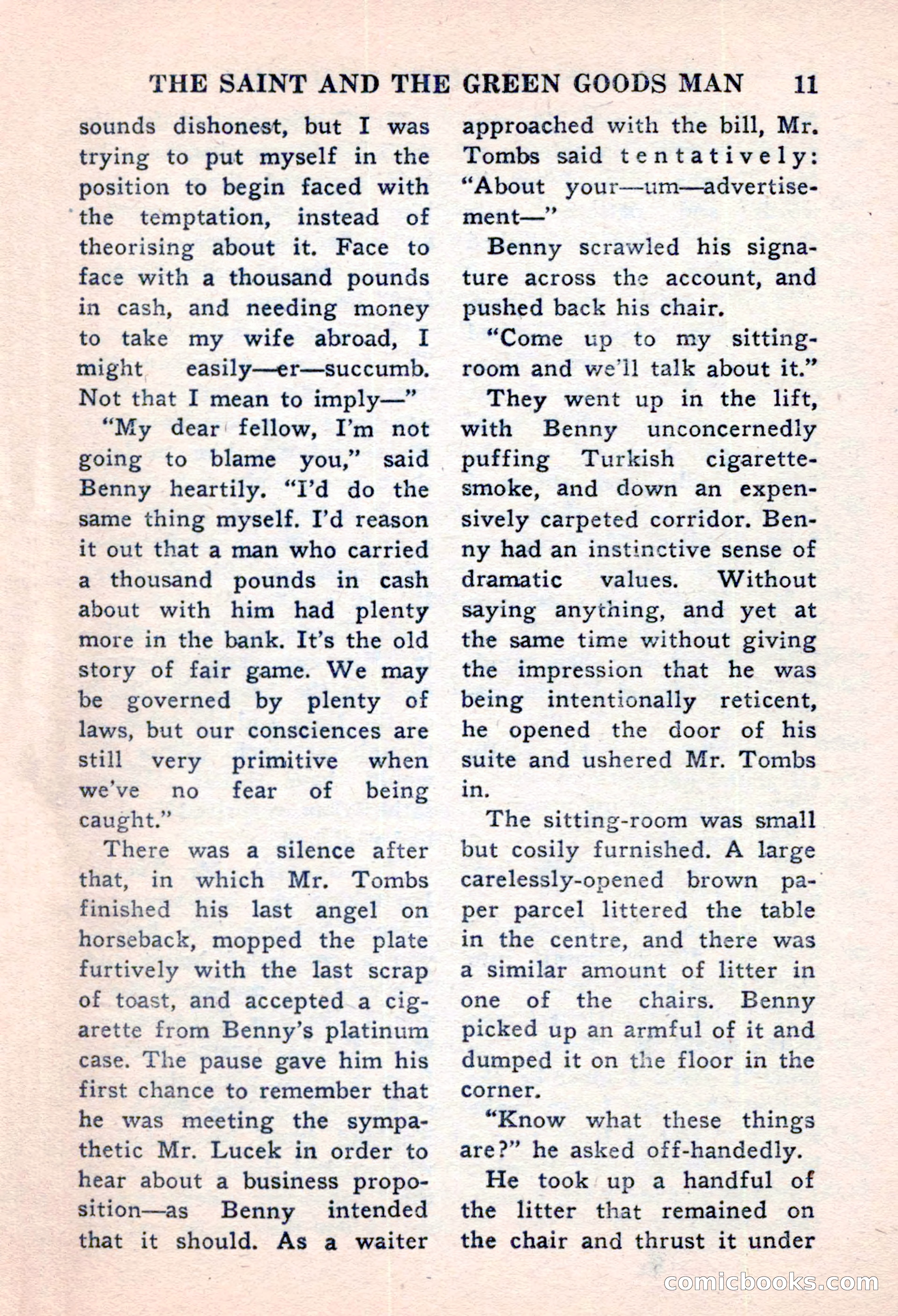 The Saint Mystery Magazine, November 1959 — page 13 of 132