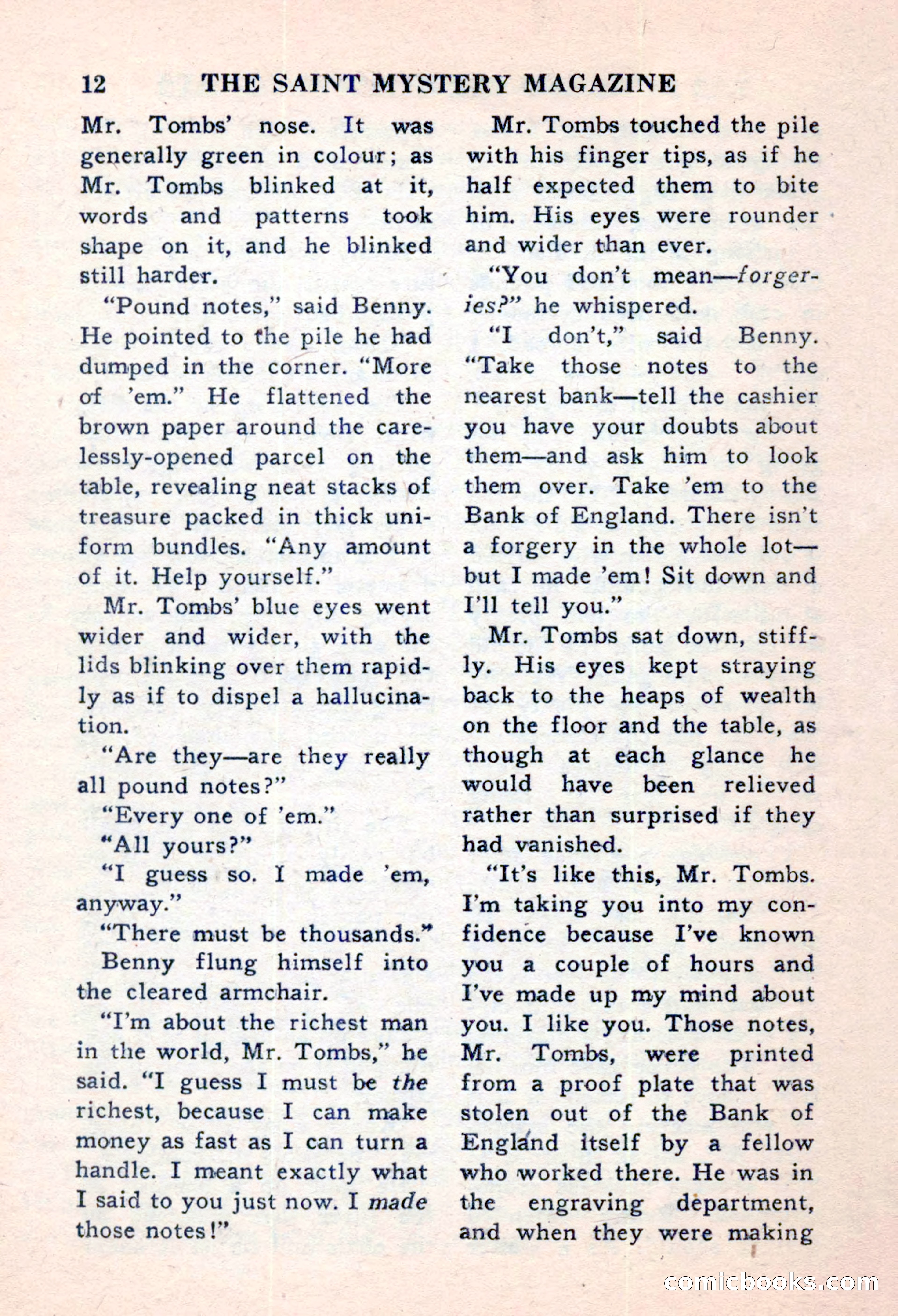 The Saint Mystery Magazine, November 1959 — page 14 of 132