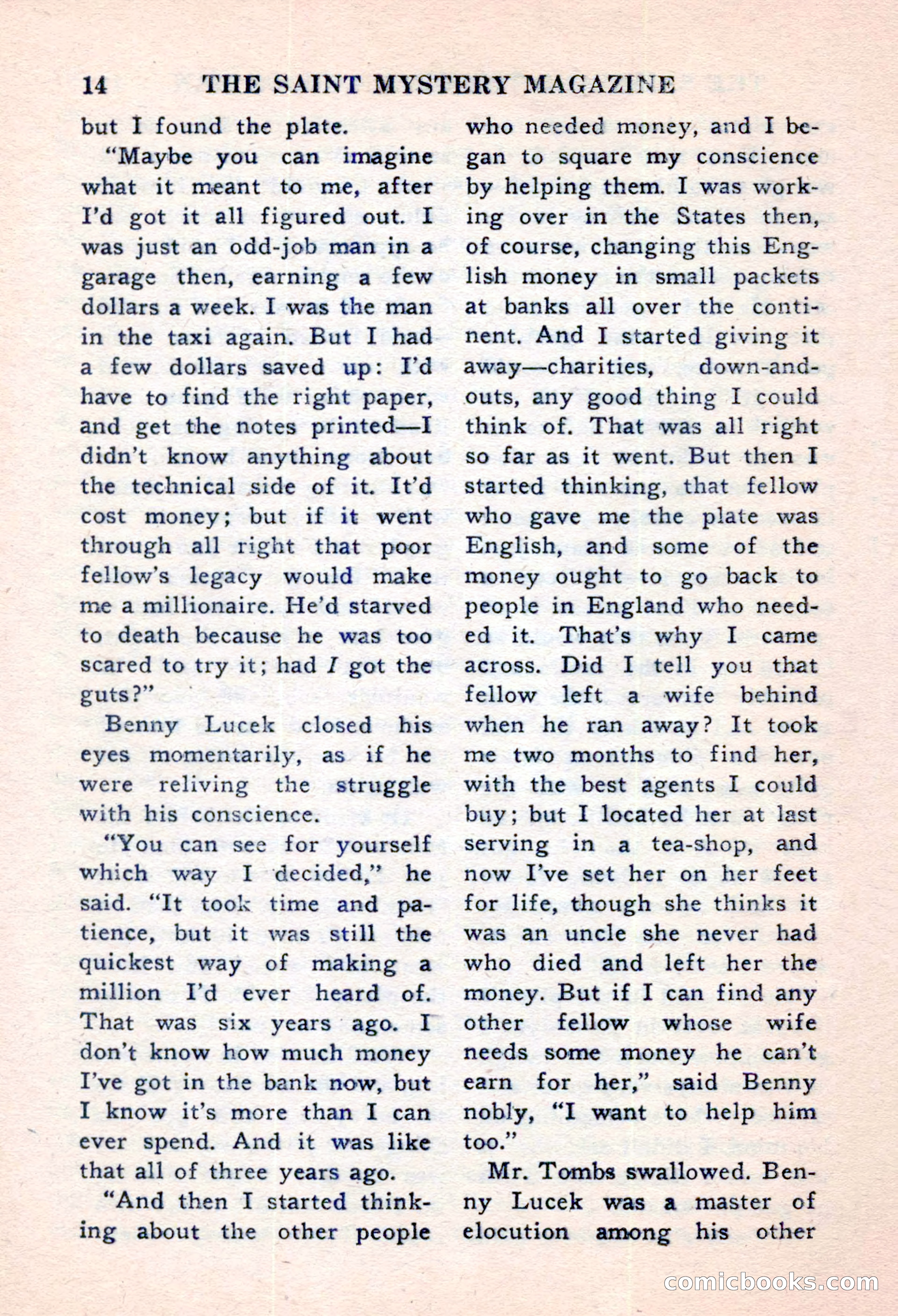 The Saint Mystery Magazine, November 1959 — page 16 of 132