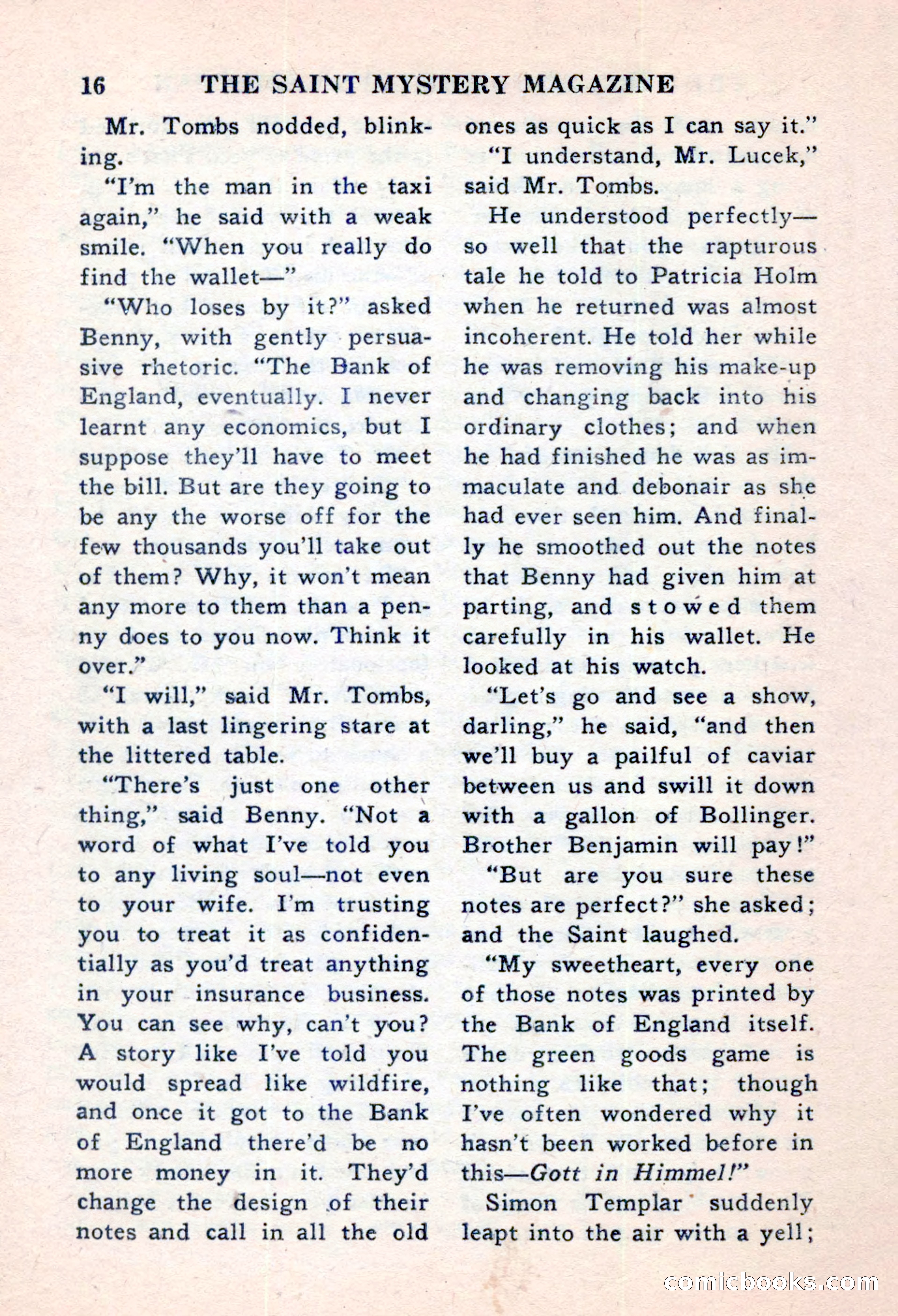 The Saint Mystery Magazine, November 1959 — page 18 of 132