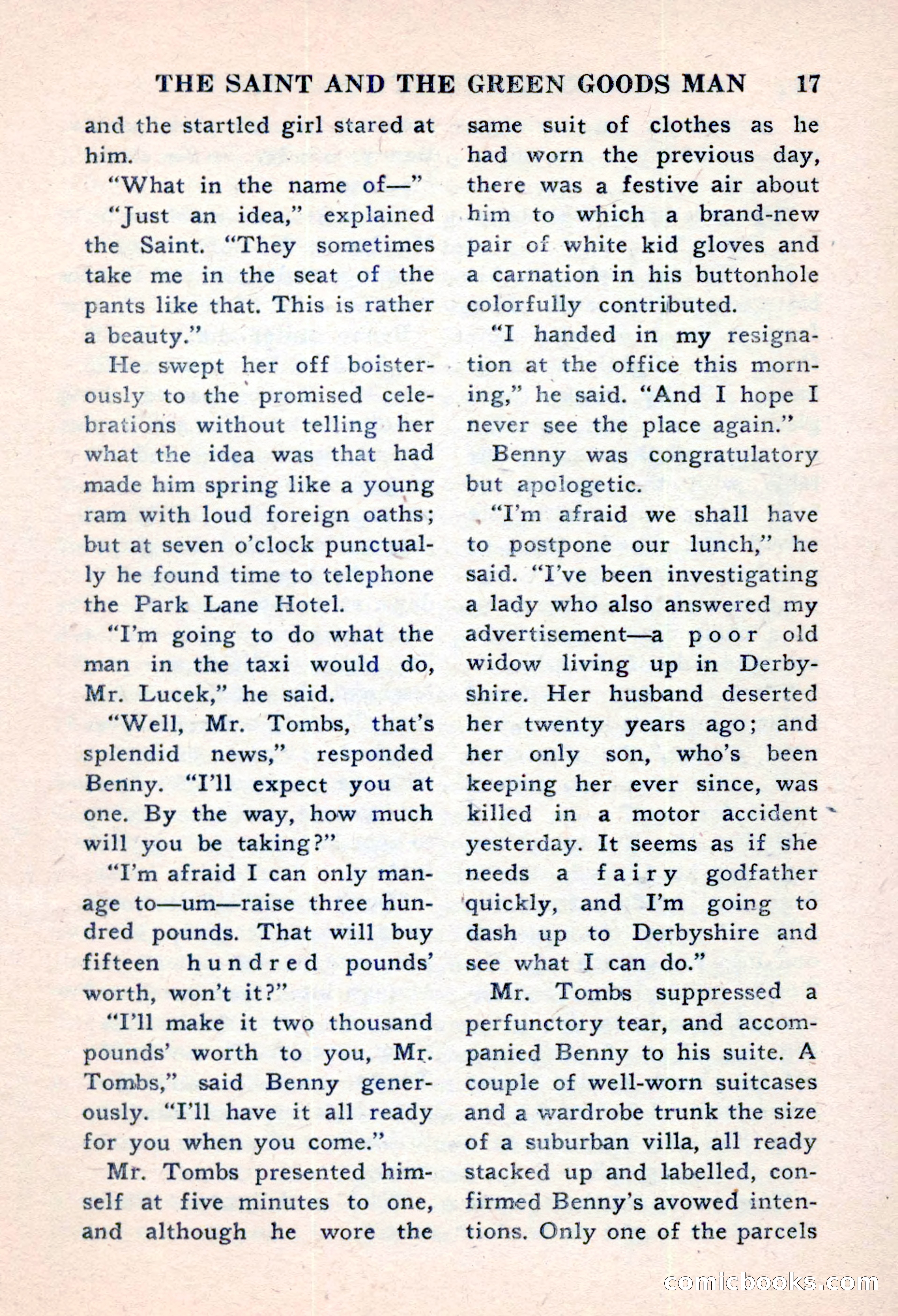 The Saint Mystery Magazine, November 1959 — page 19 of 132