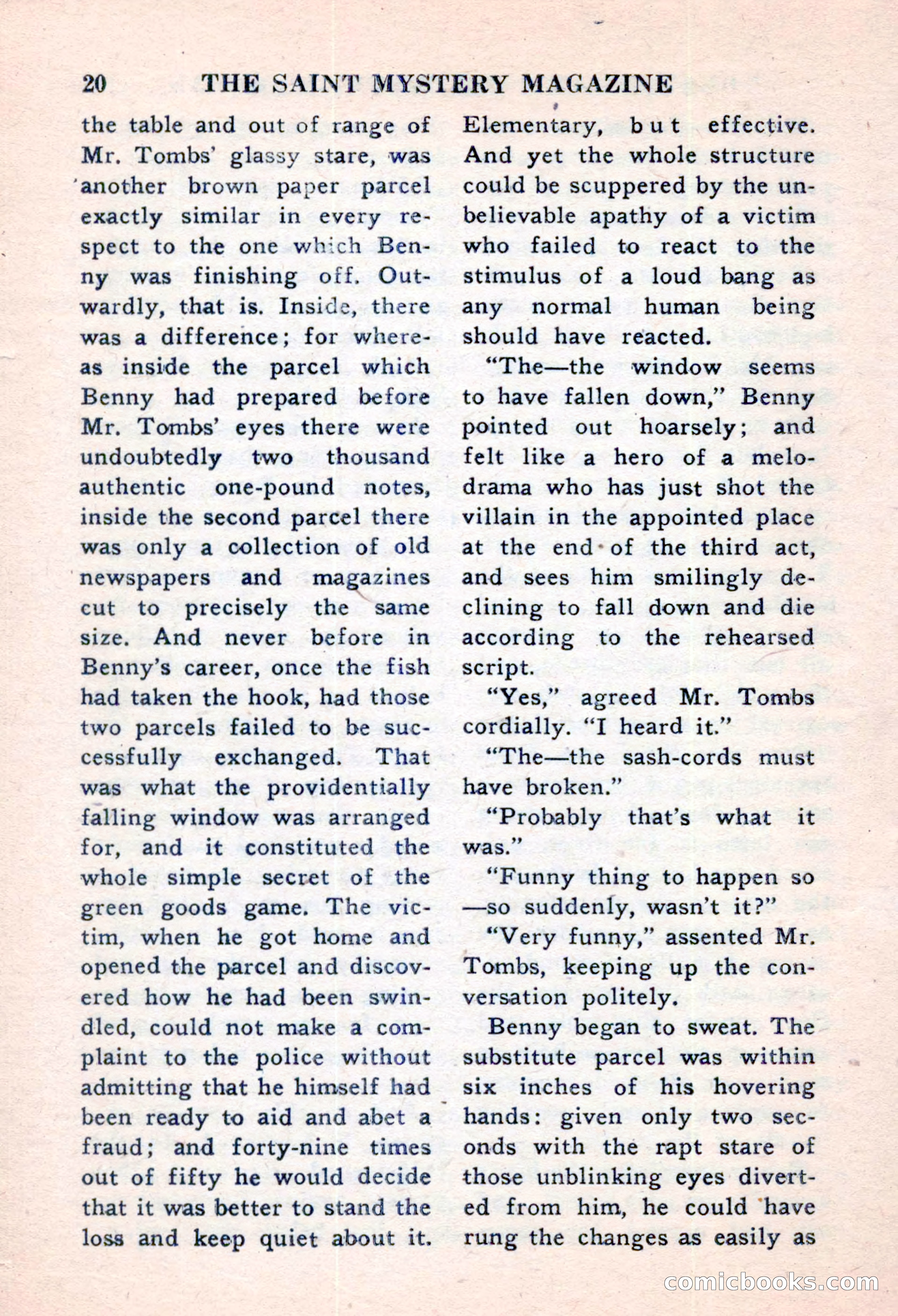 The Saint Mystery Magazine, November 1959 — page 22 of 132
