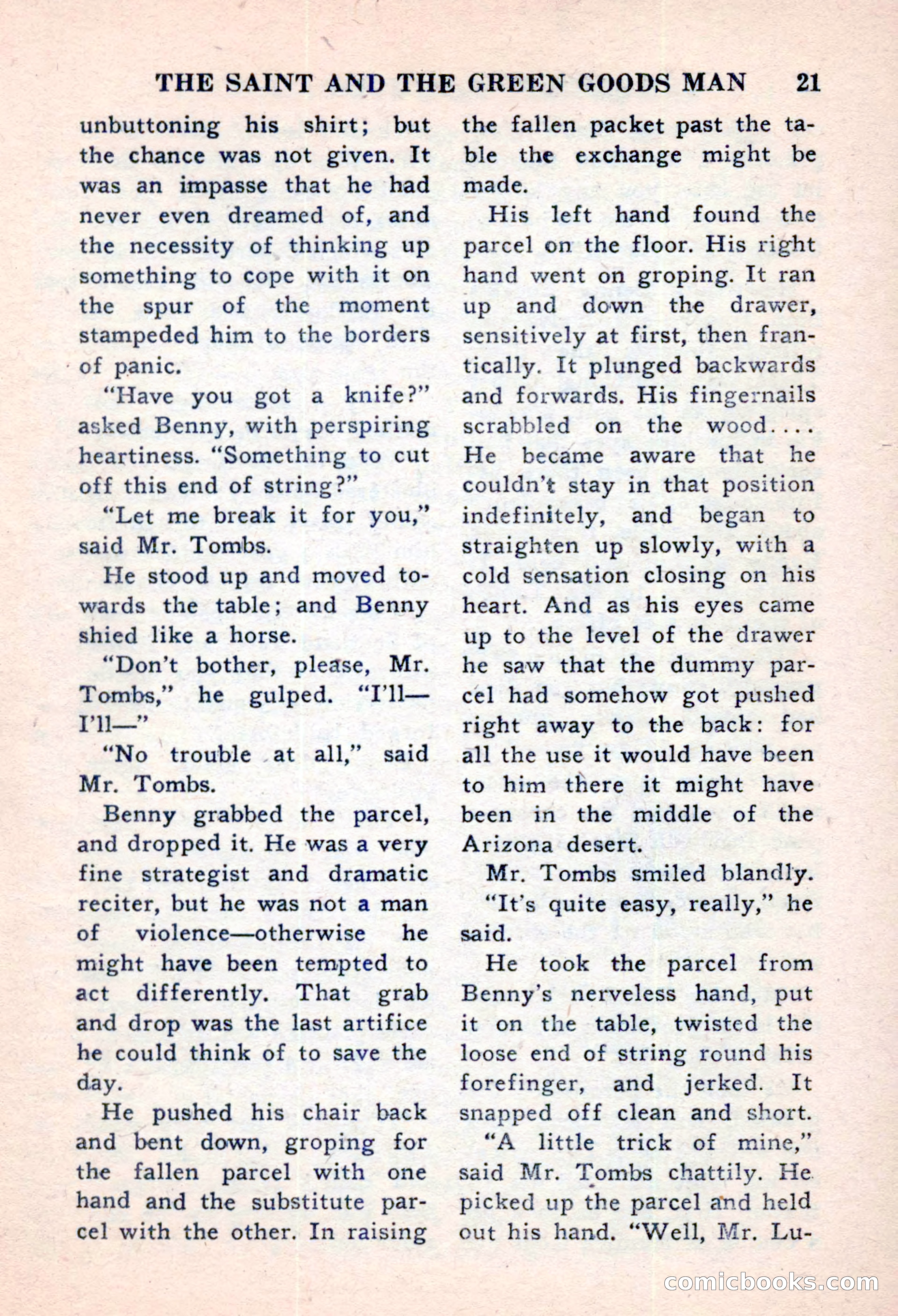 The Saint Mystery Magazine, November 1959 — page 23 of 132