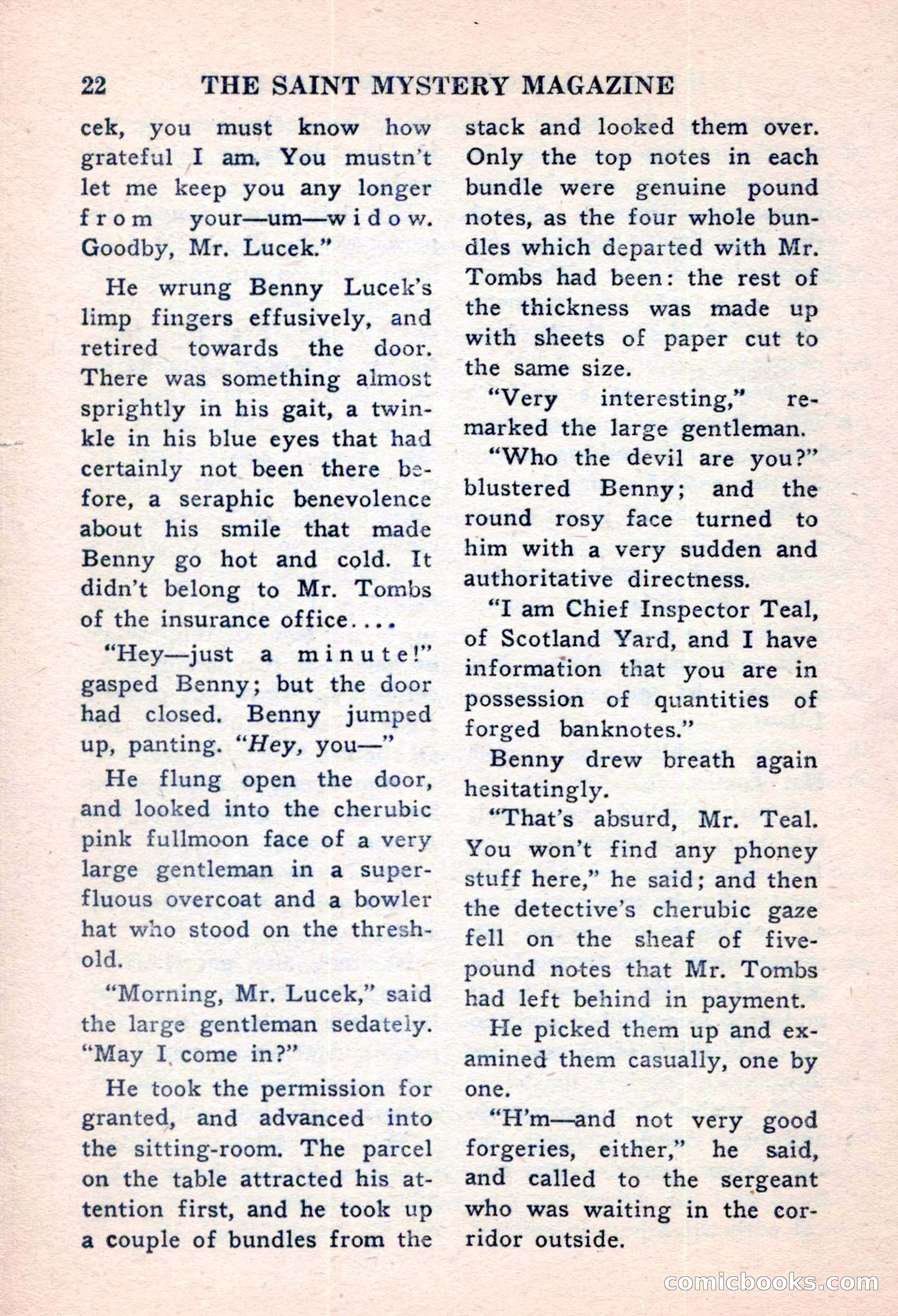 The Saint Mystery Magazine, November 1959 — page 24 of 132