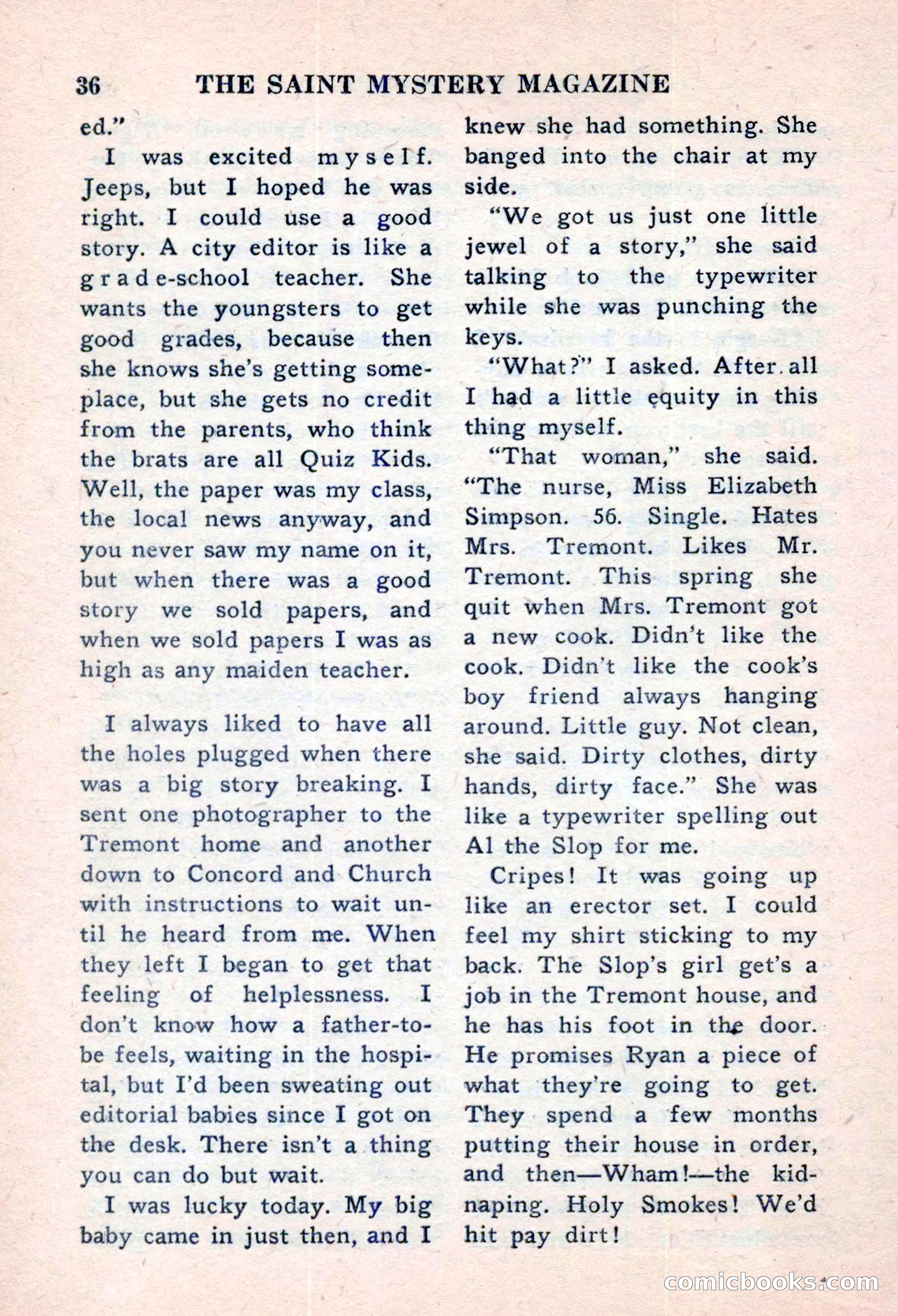 The Saint Mystery Magazine, November 1959 — page 38 of 132