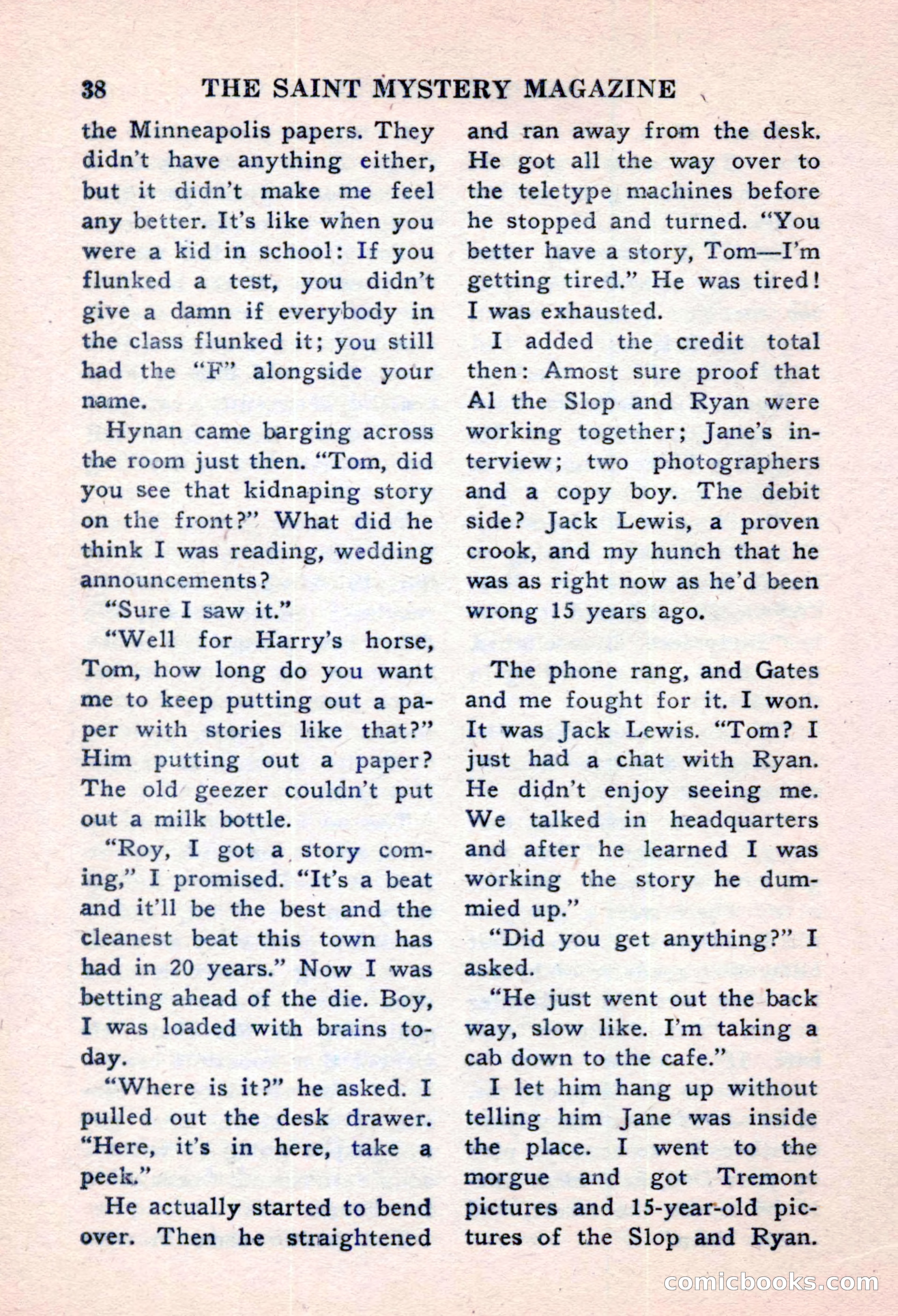 The Saint Mystery Magazine, November 1959 — page 40 of 132