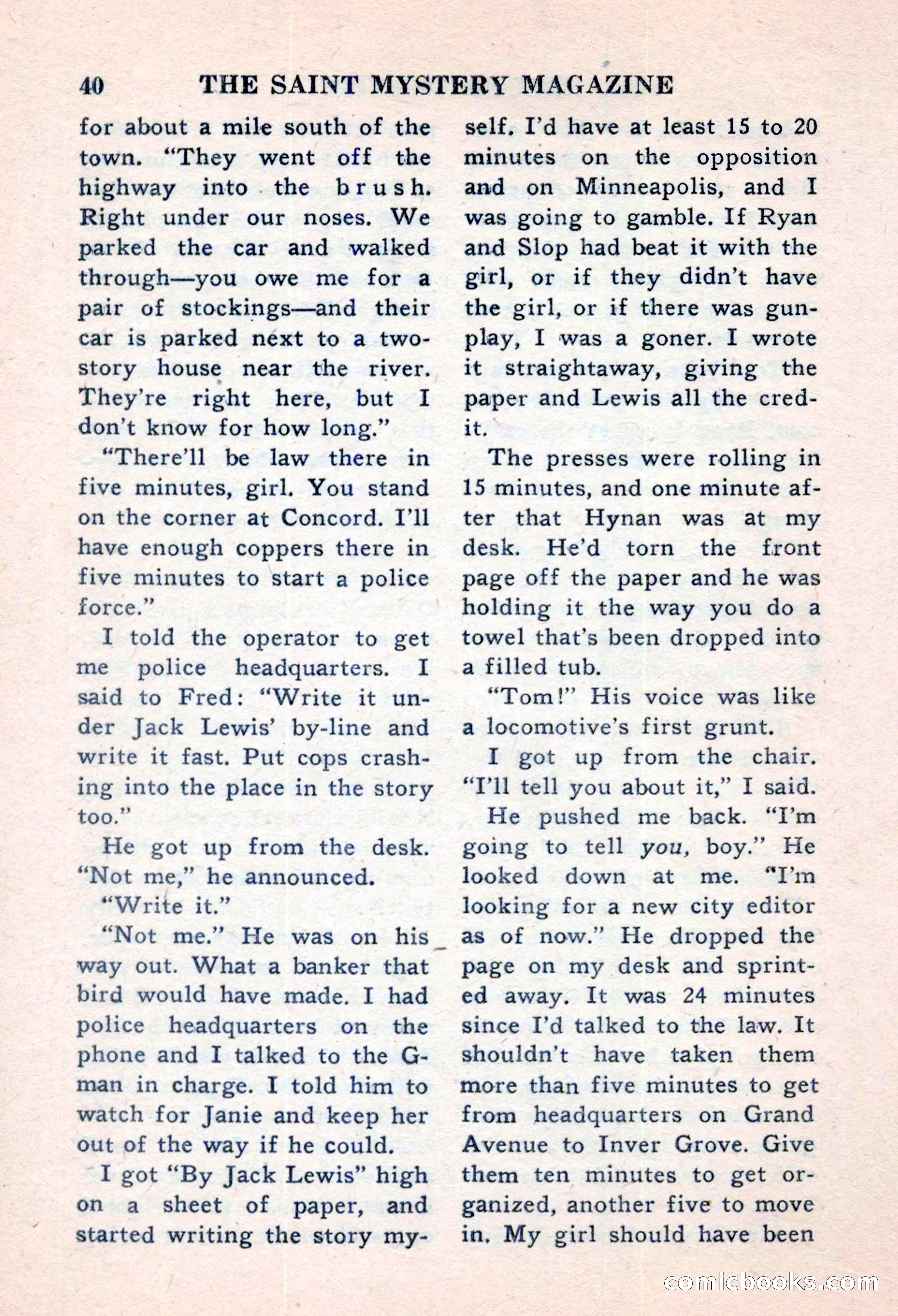 The Saint Mystery Magazine, November 1959 — page 42 of 132