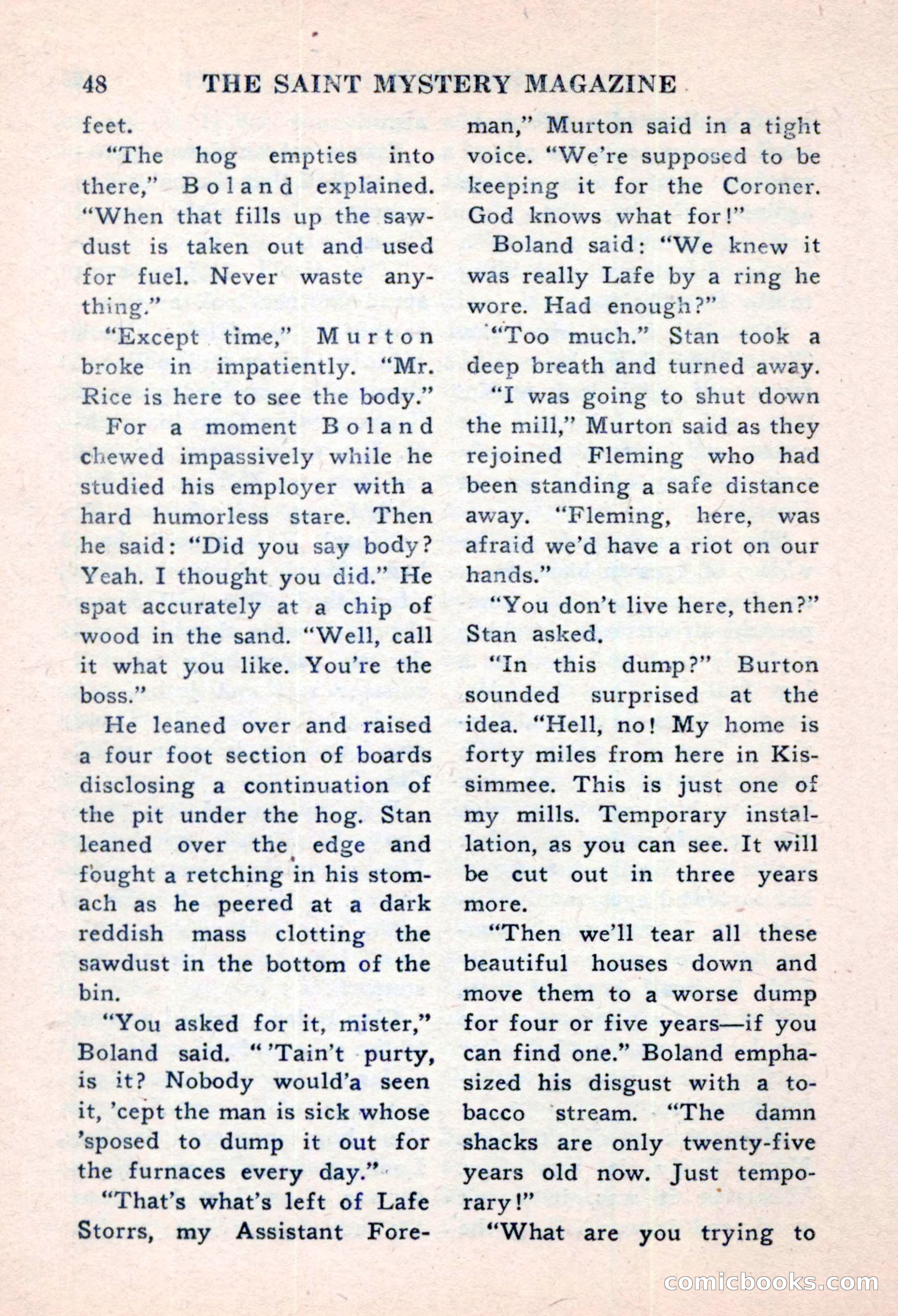 The Saint Mystery Magazine, November 1959 — page 50 of 132