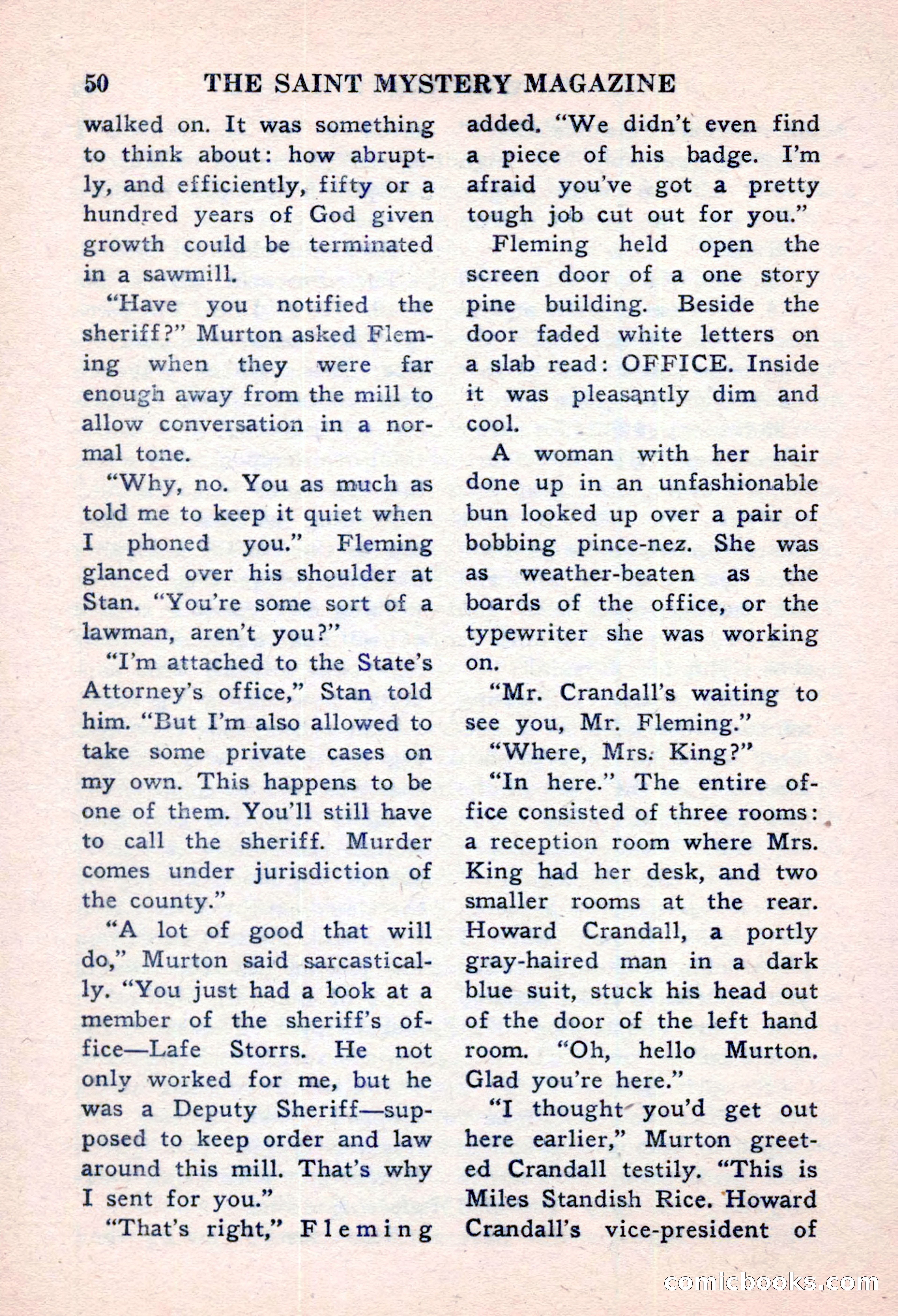 The Saint Mystery Magazine, November 1959 — page 52 of 132