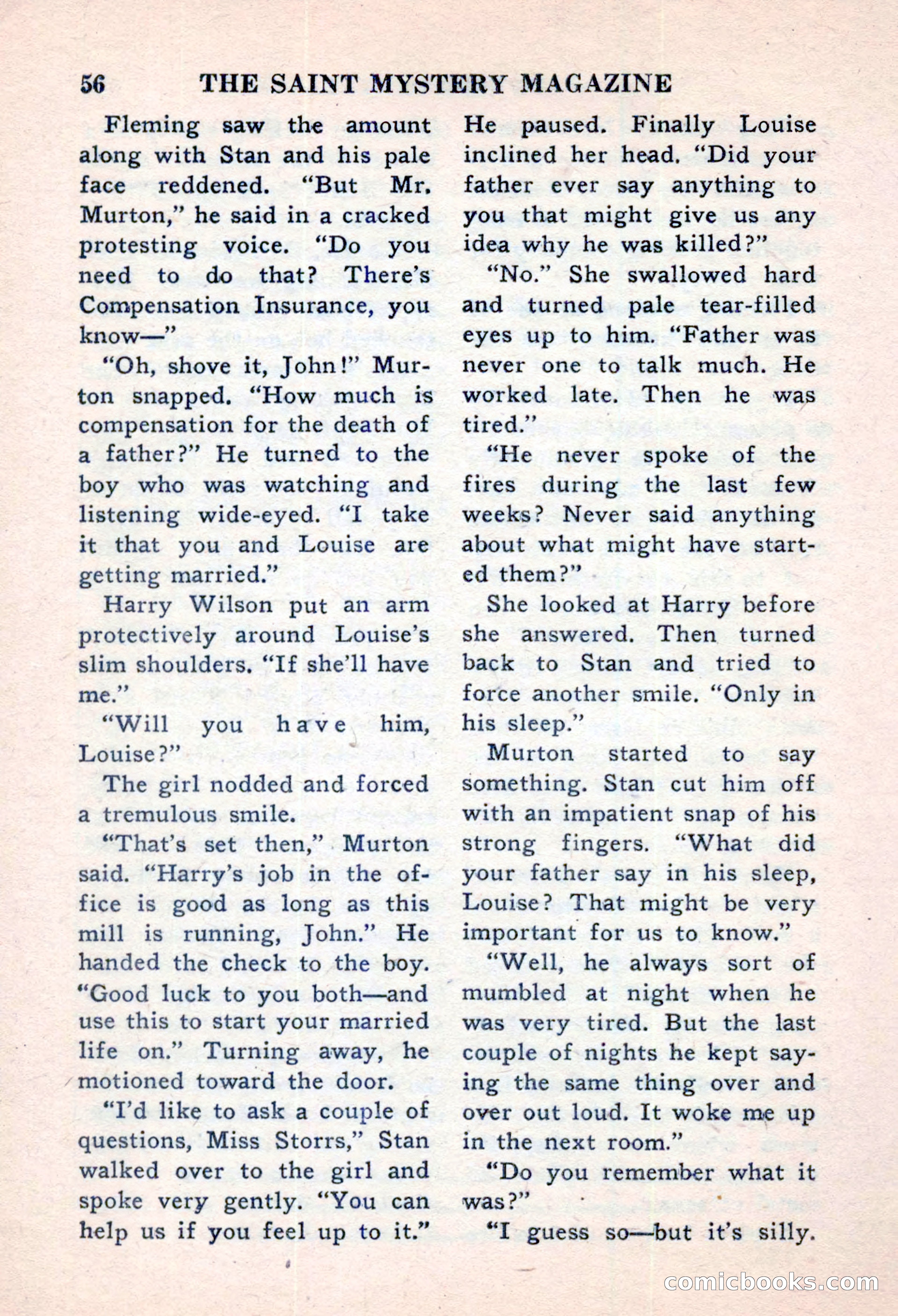 The Saint Mystery Magazine, November 1959 — page 58 of 132