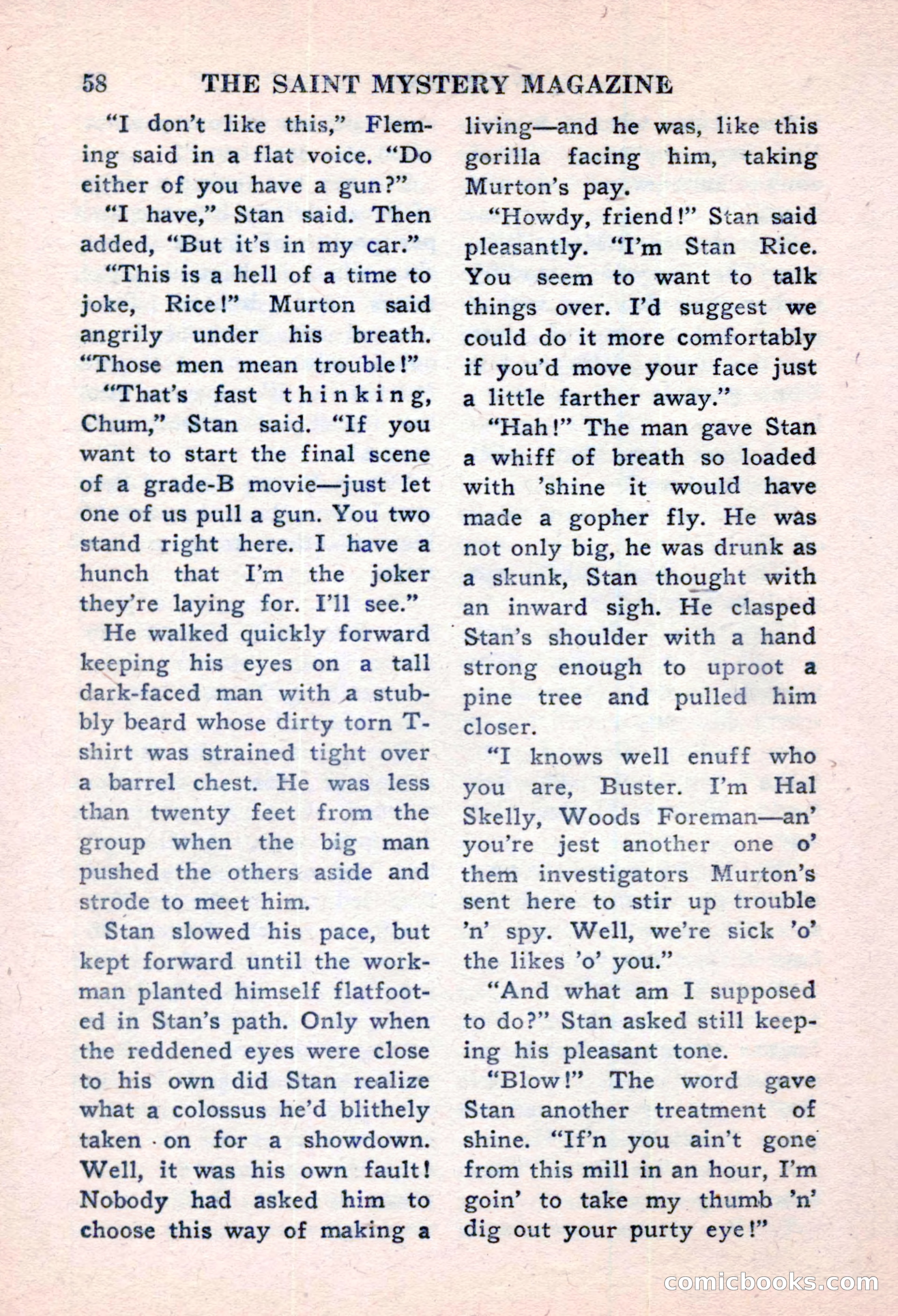 The Saint Mystery Magazine, November 1959 — page 60 of 132