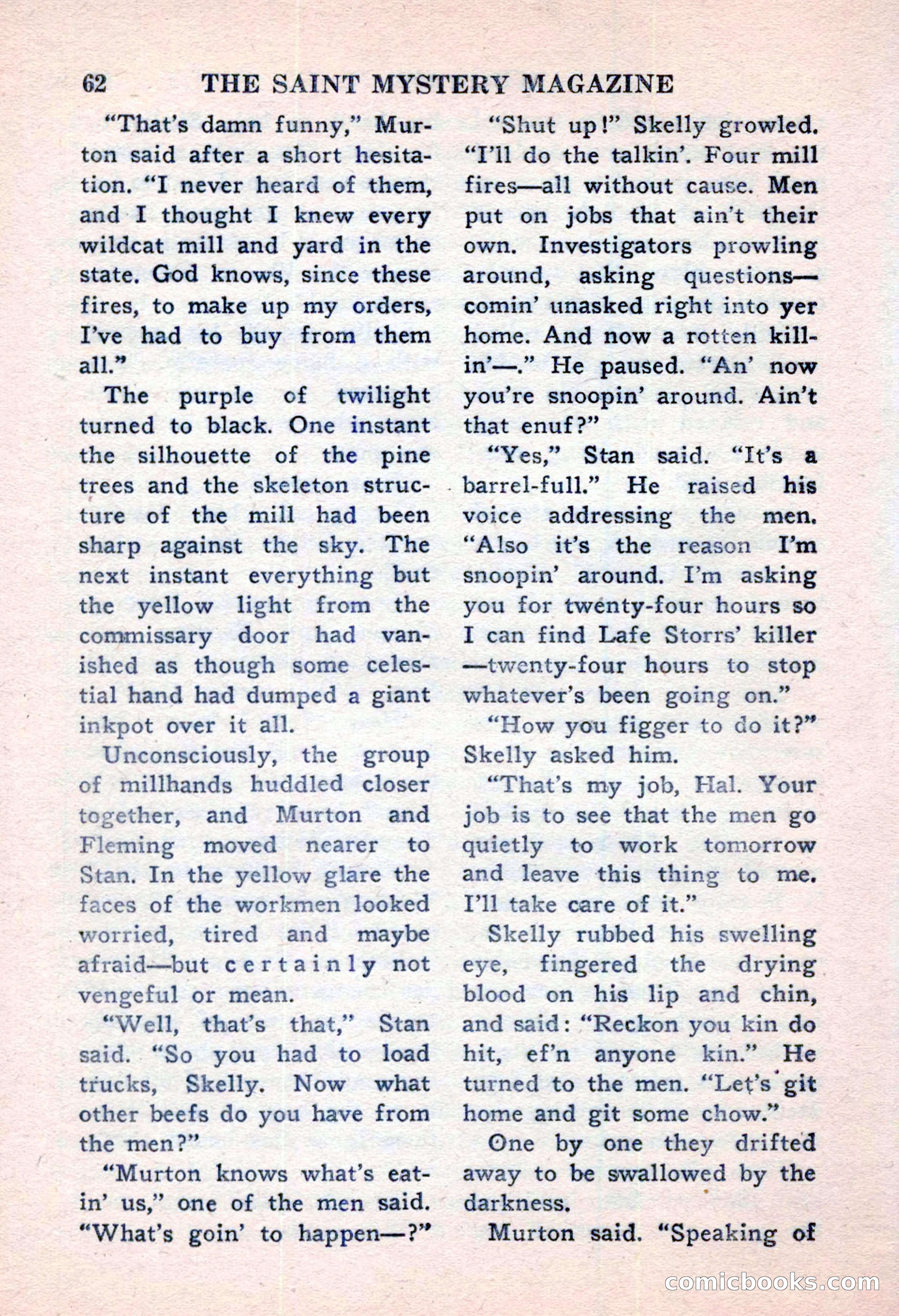 The Saint Mystery Magazine, November 1959 — page 64 of 132