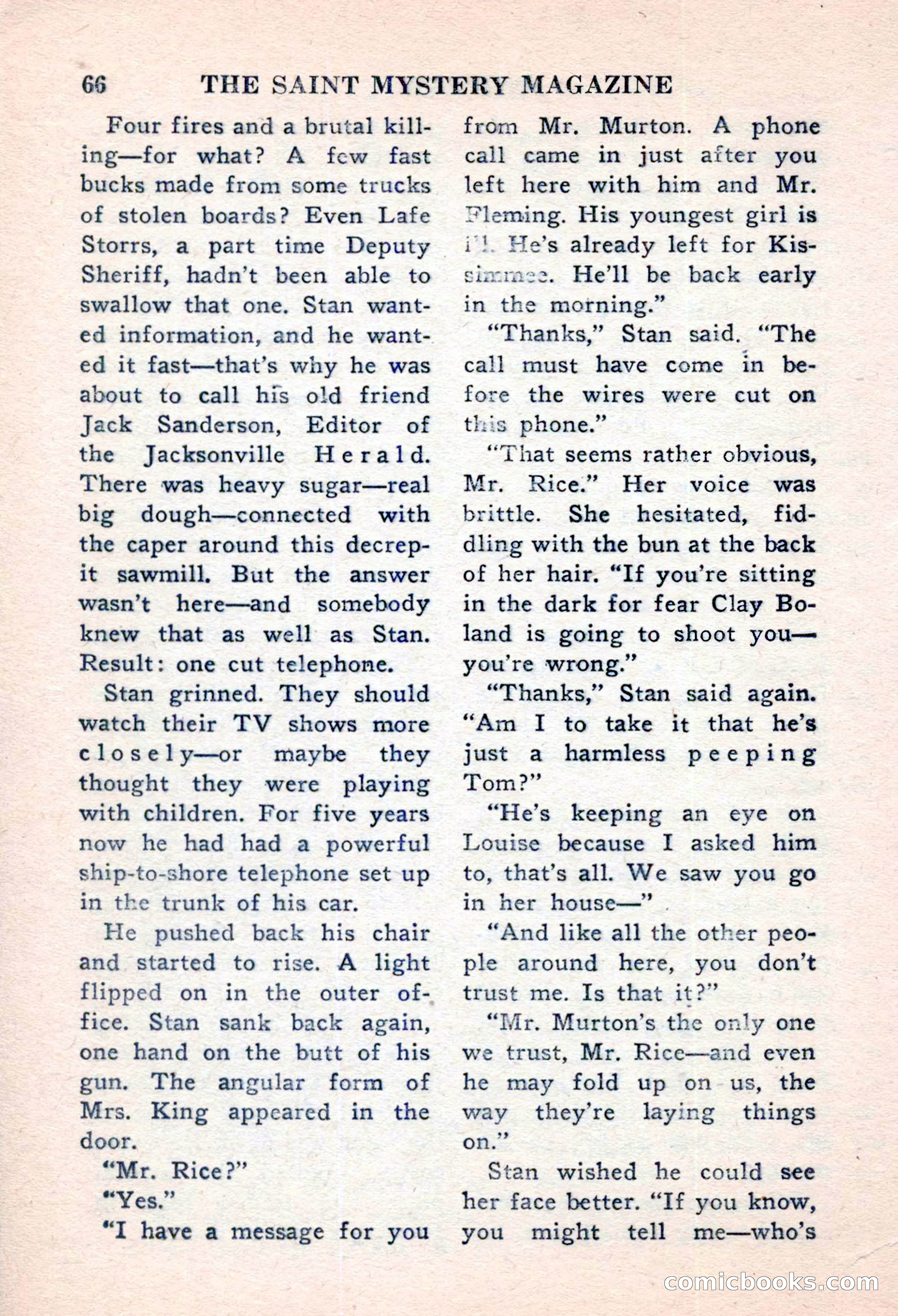 The Saint Mystery Magazine, November 1959 — page 68 of 132