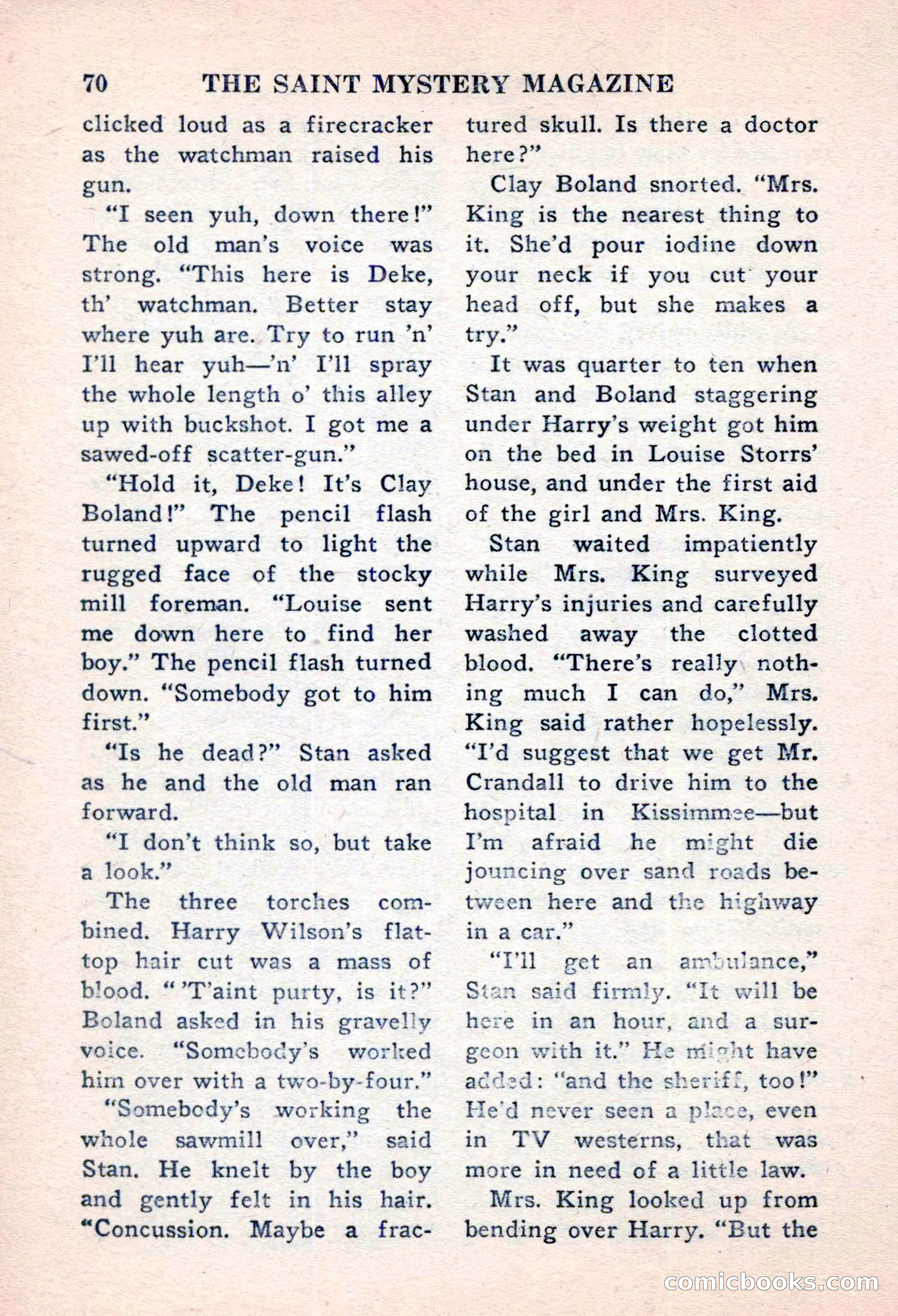 The Saint Mystery Magazine, November 1959 — page 72 of 132