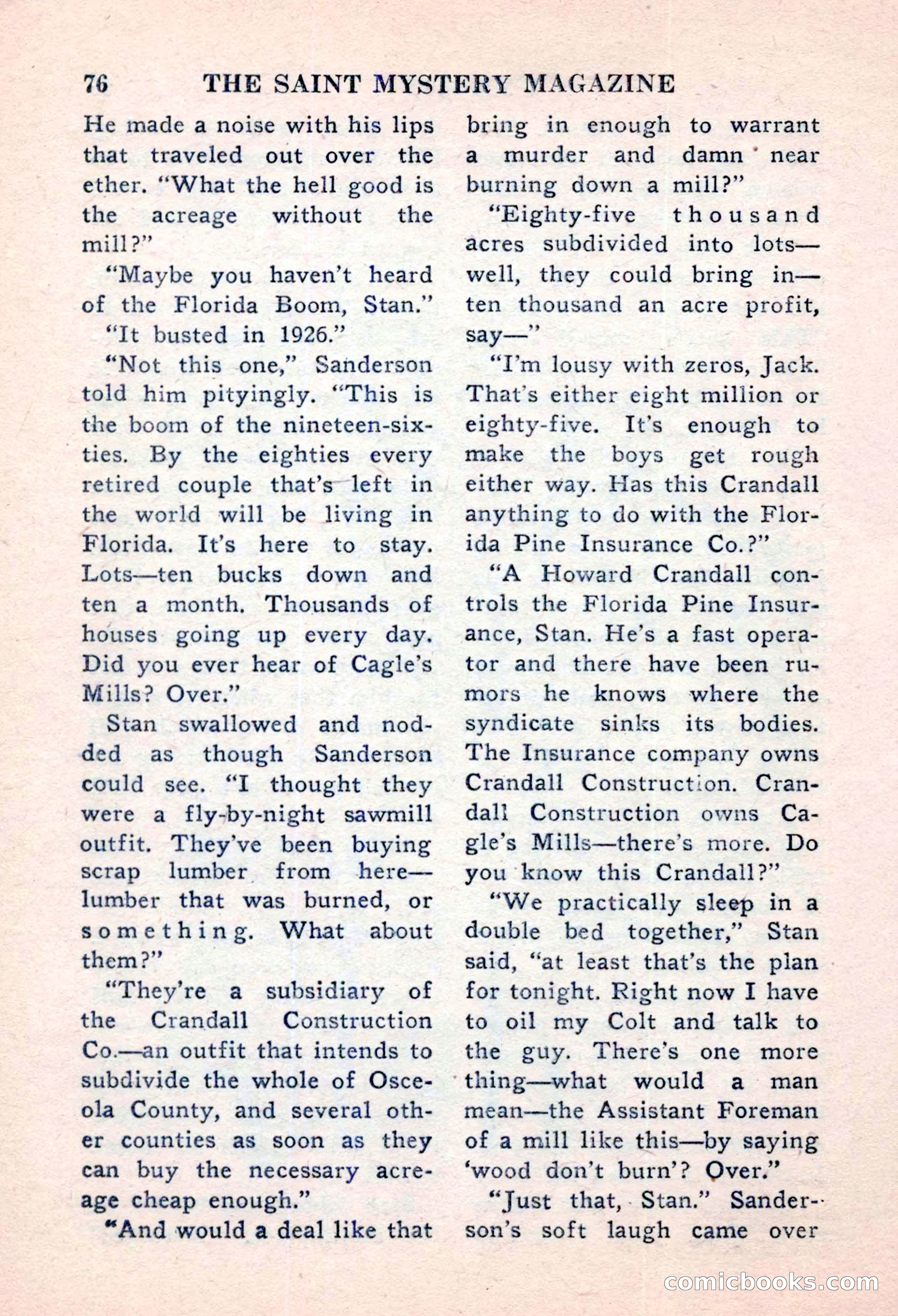 The Saint Mystery Magazine, November 1959 — page 78 of 132