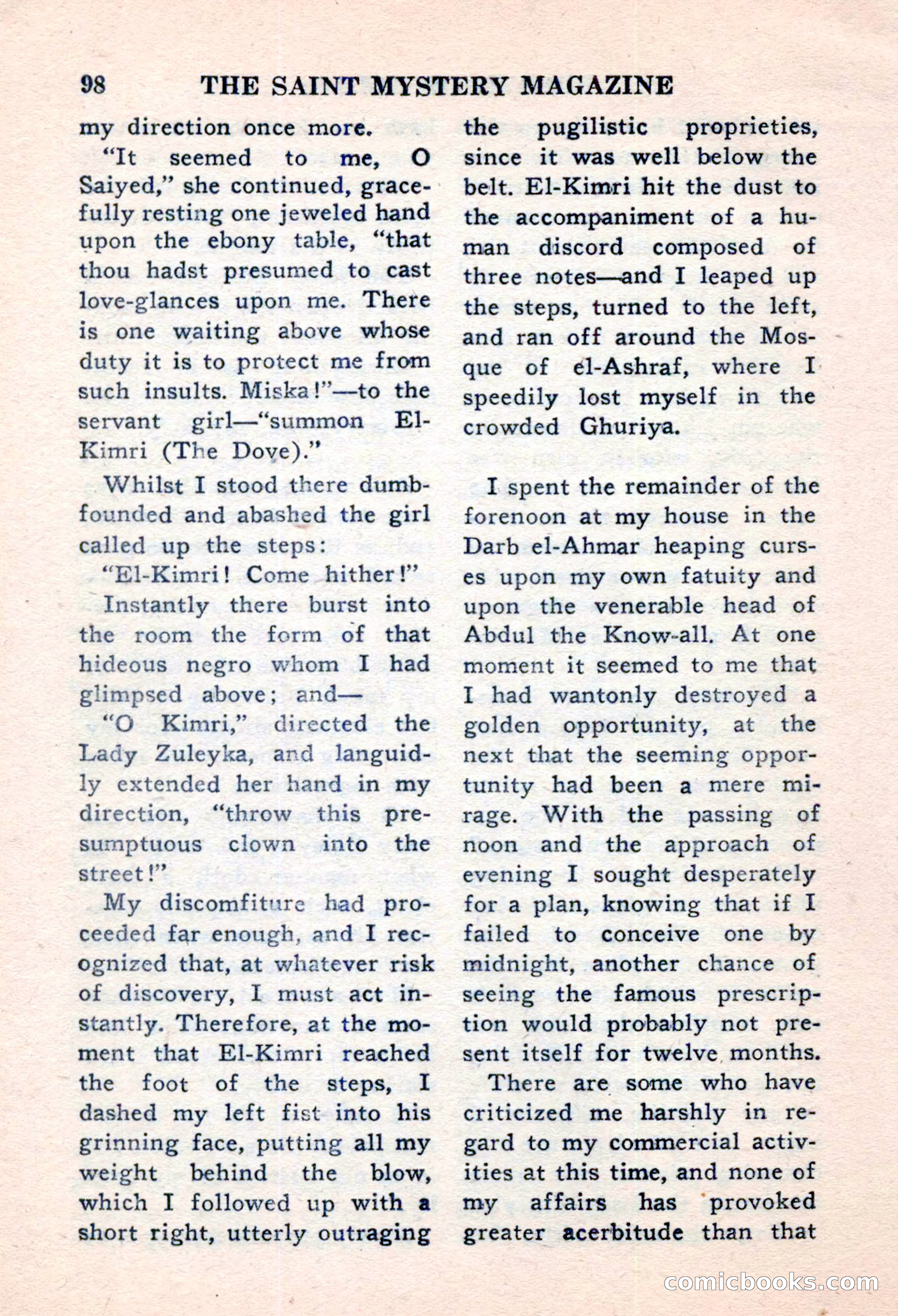 The Saint Mystery Magazine, November 1959 — page 100 of 132