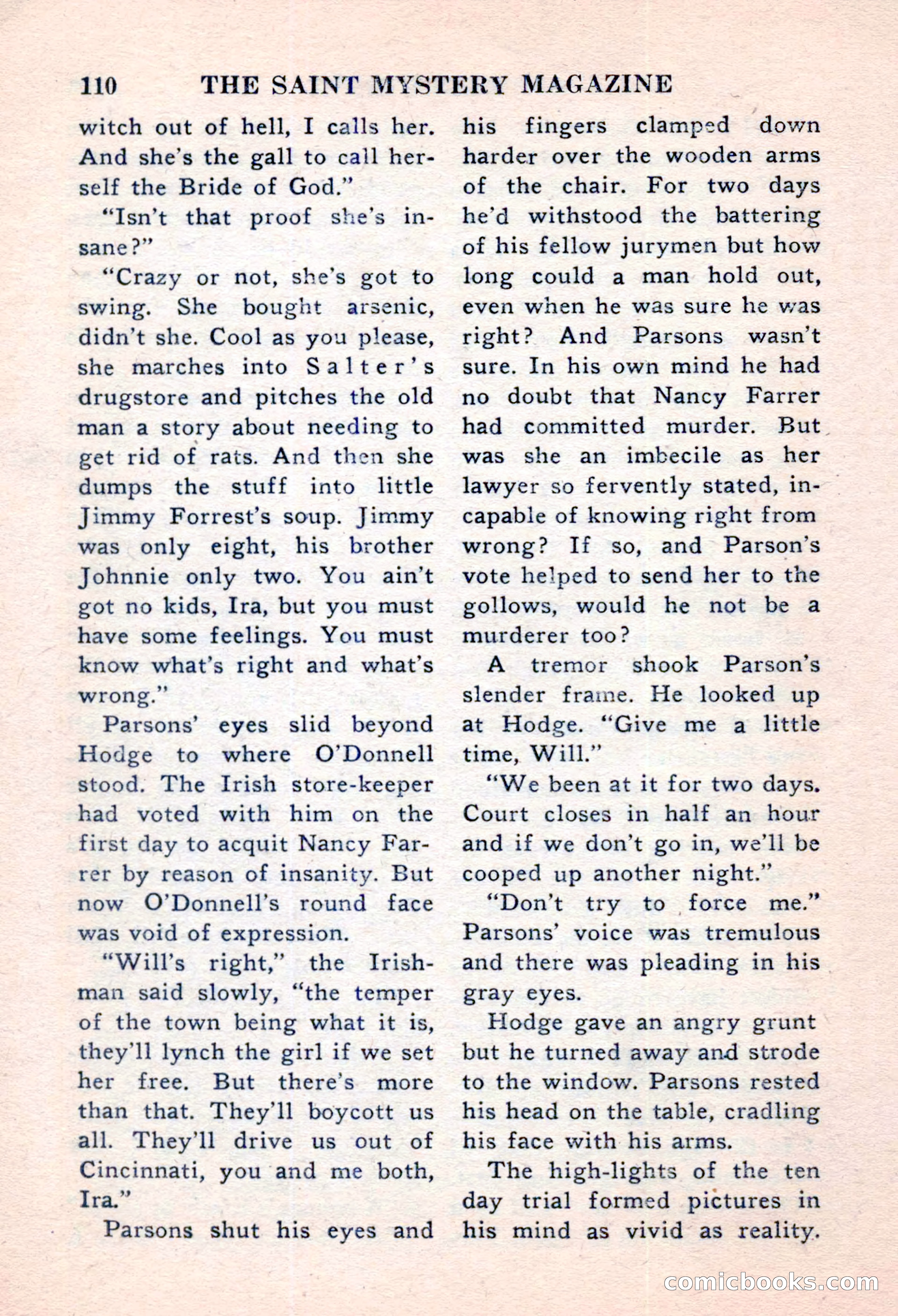 The Saint Mystery Magazine, November 1959 — page 112 of 132