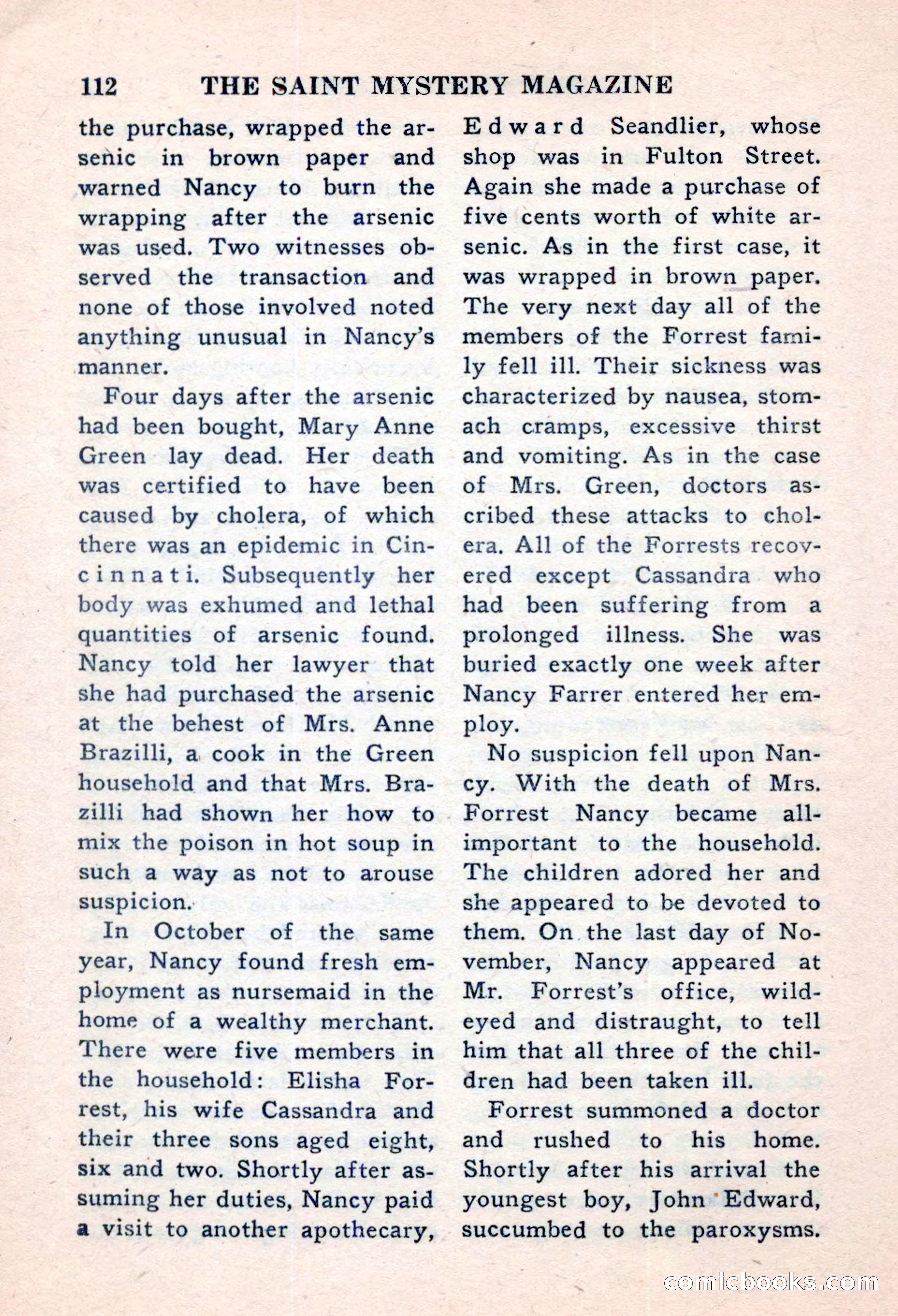 The Saint Mystery Magazine, November 1959 — page 114 of 132