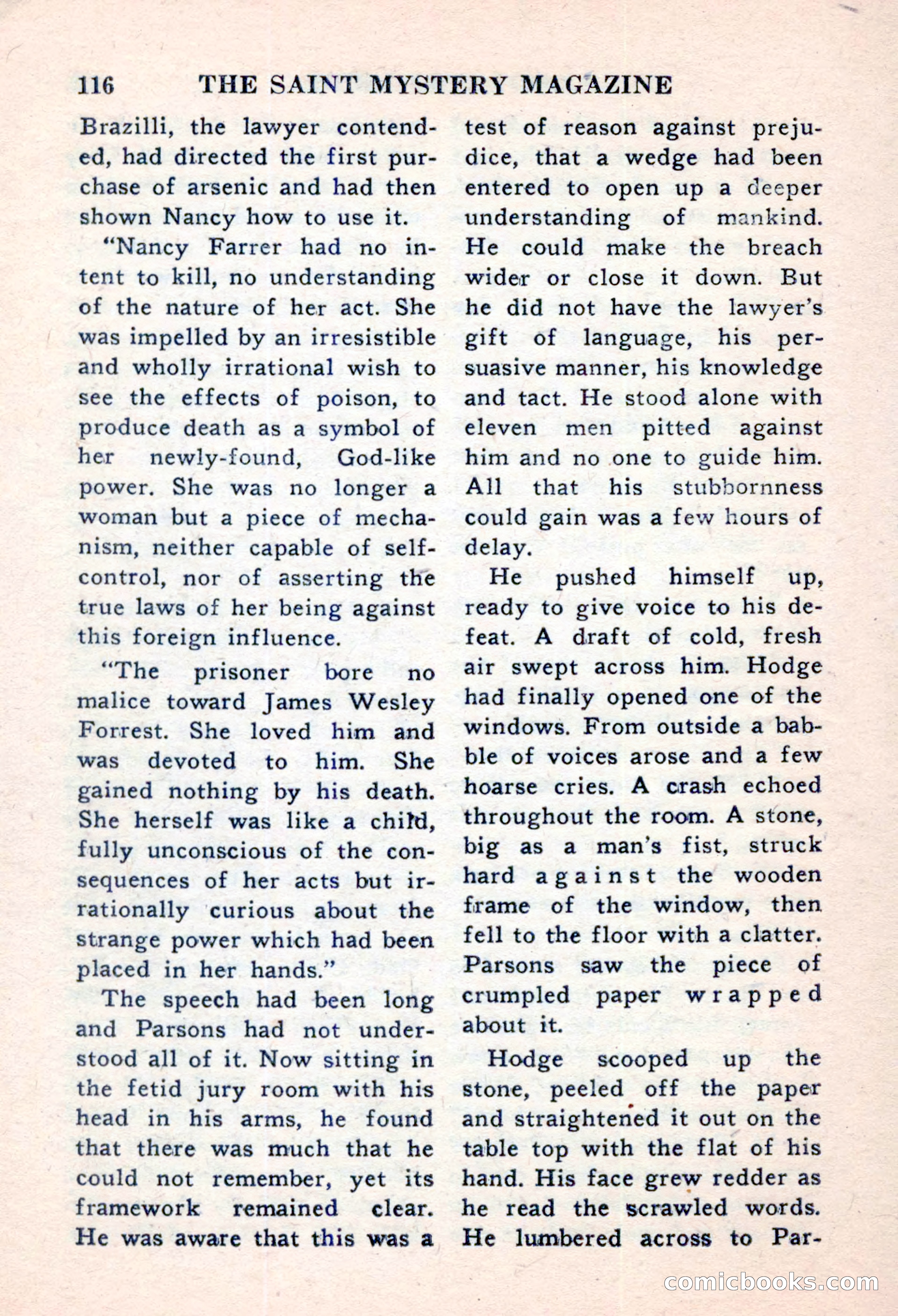 The Saint Mystery Magazine, November 1959 — page 118 of 132